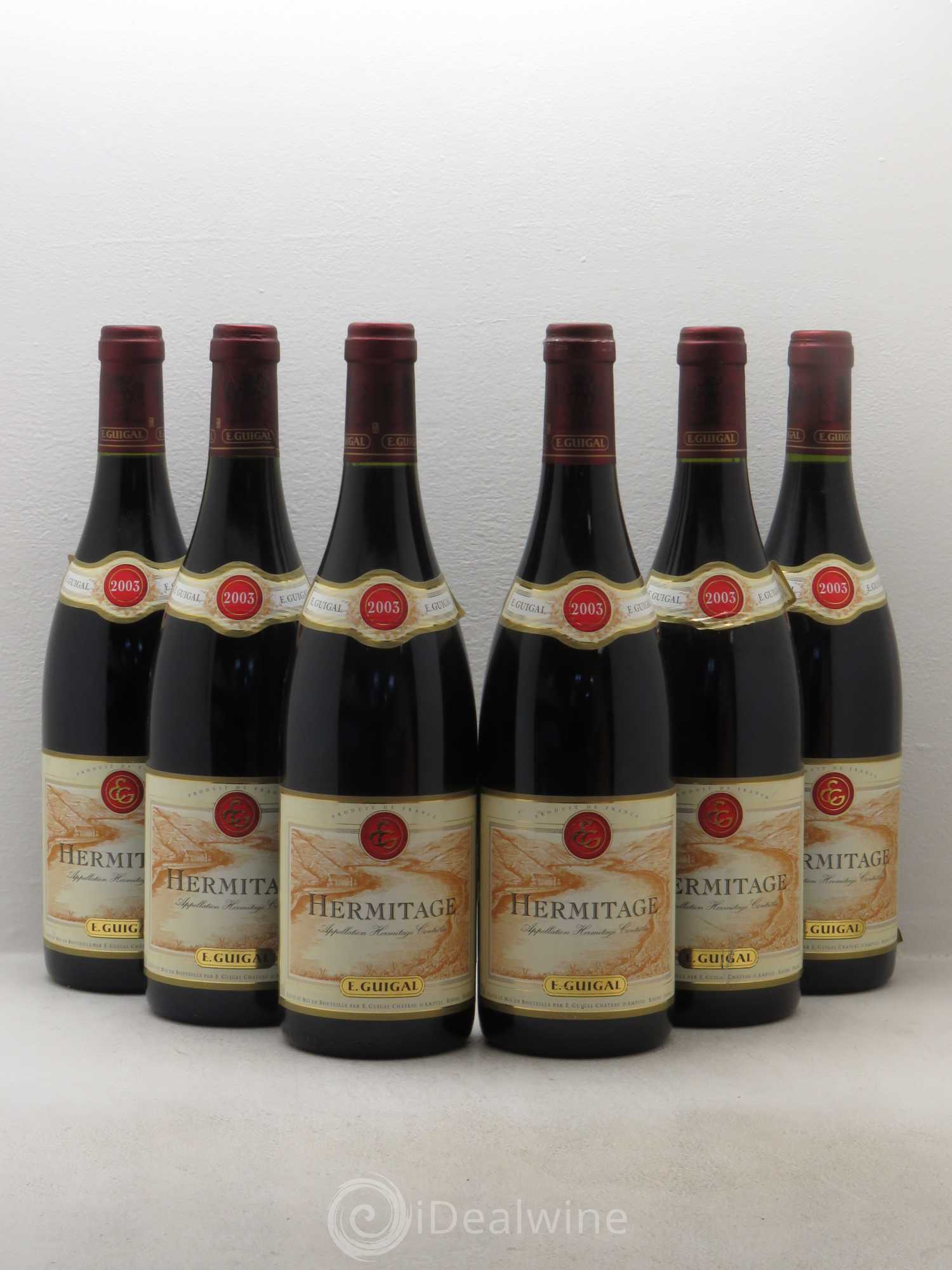 Hermitage Guigal 2003 - Lot de 6 bouteilles - 0