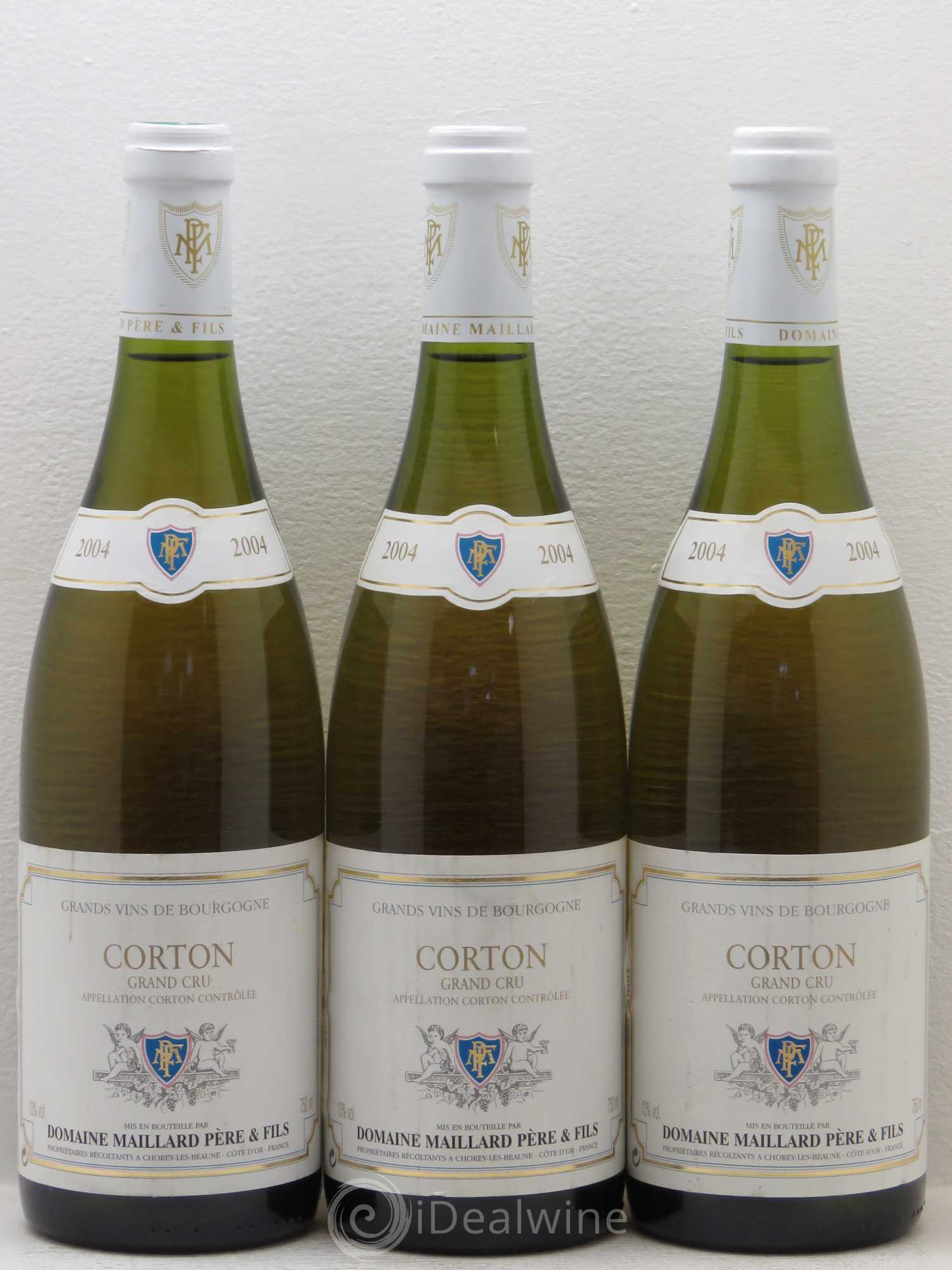 Corton Grand Cru Domaine Maillard 2004 - Posten von 3 Flaschen - 0