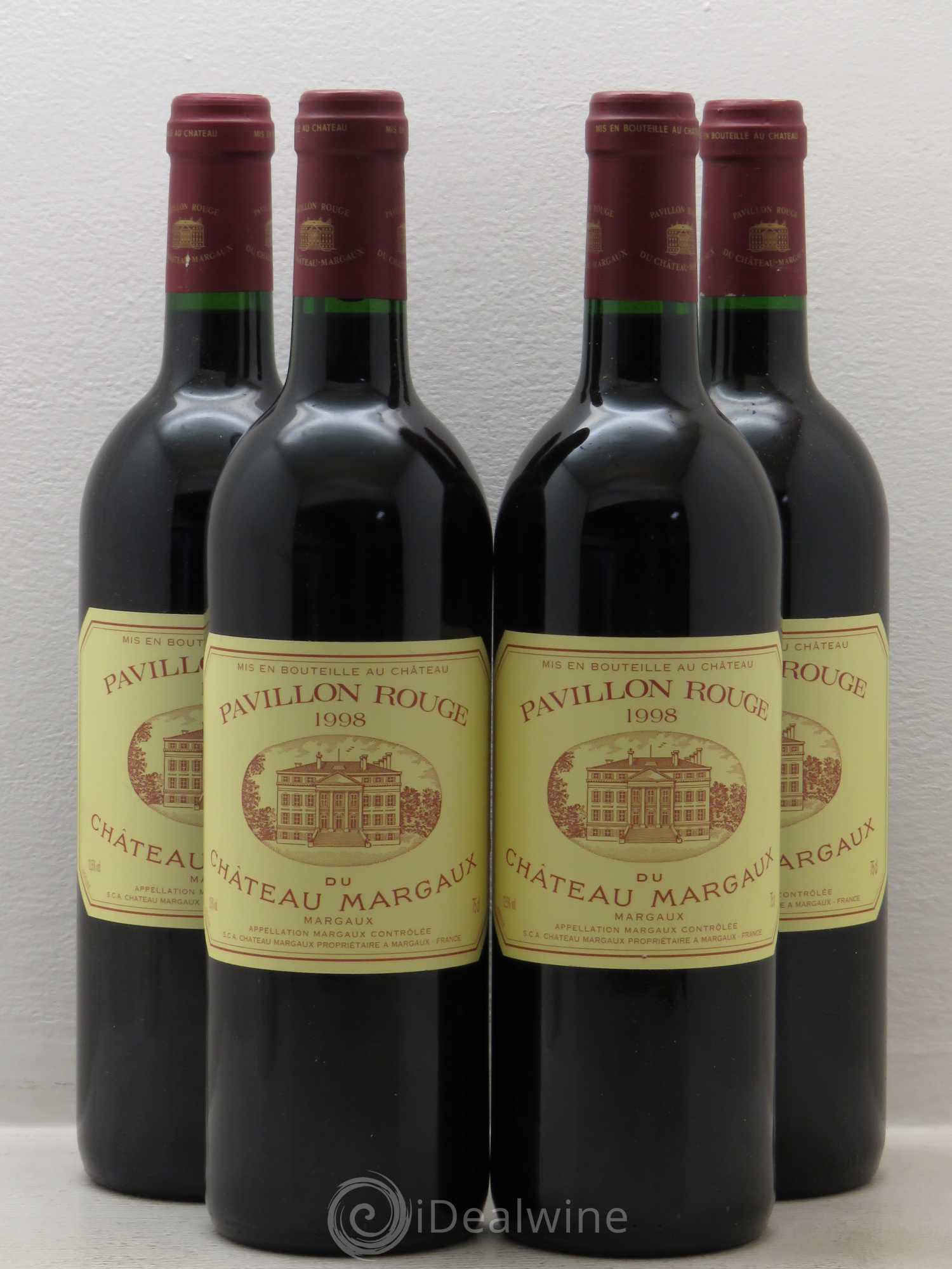 Pavillon Rouge du Château Margaux Second Vin 1998 - Lot de 4 bouteilles - 0