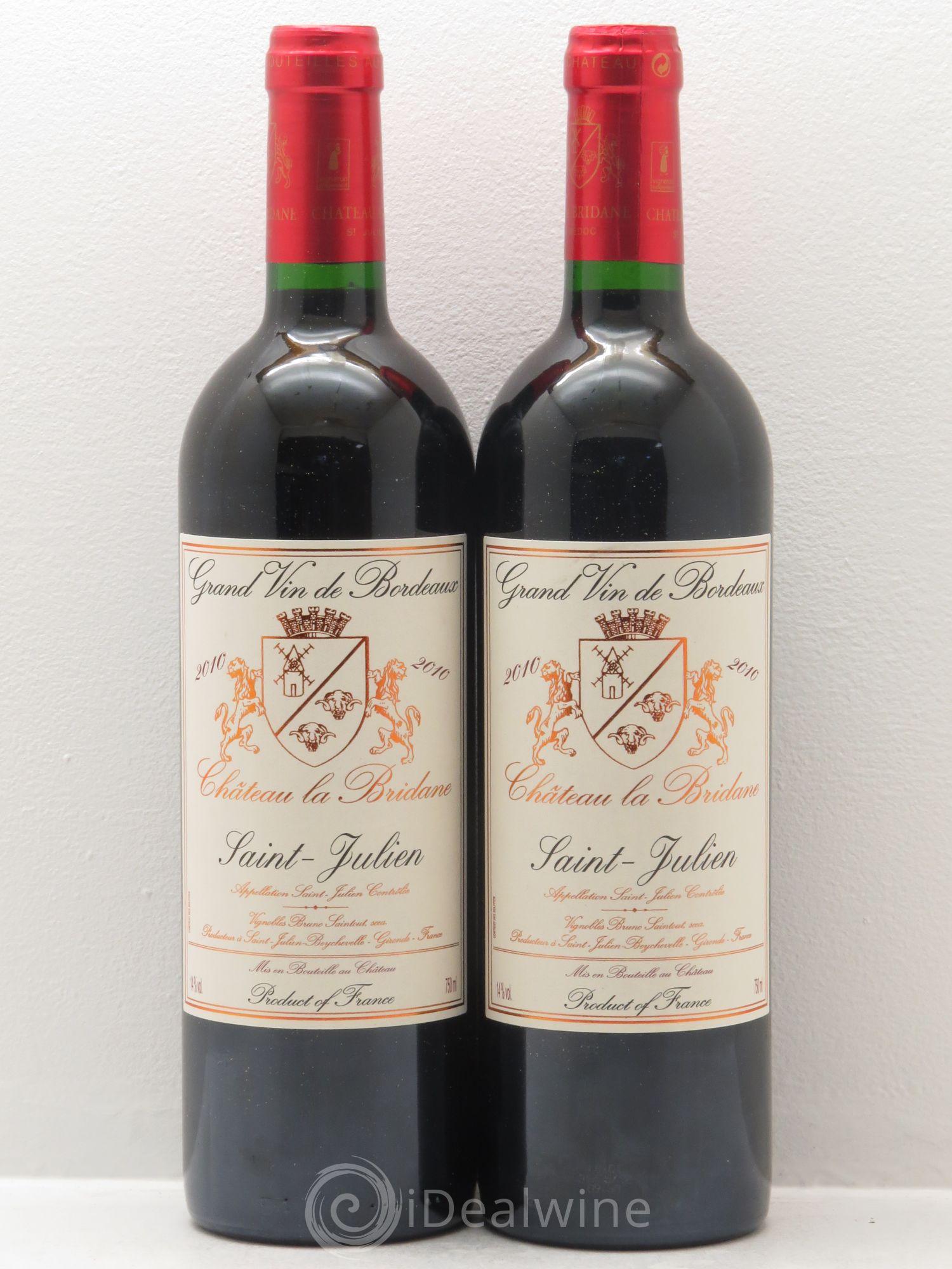 Château la Bridane Cru Bourgeois 2010 - Lot de 2 bouteilles - 0
