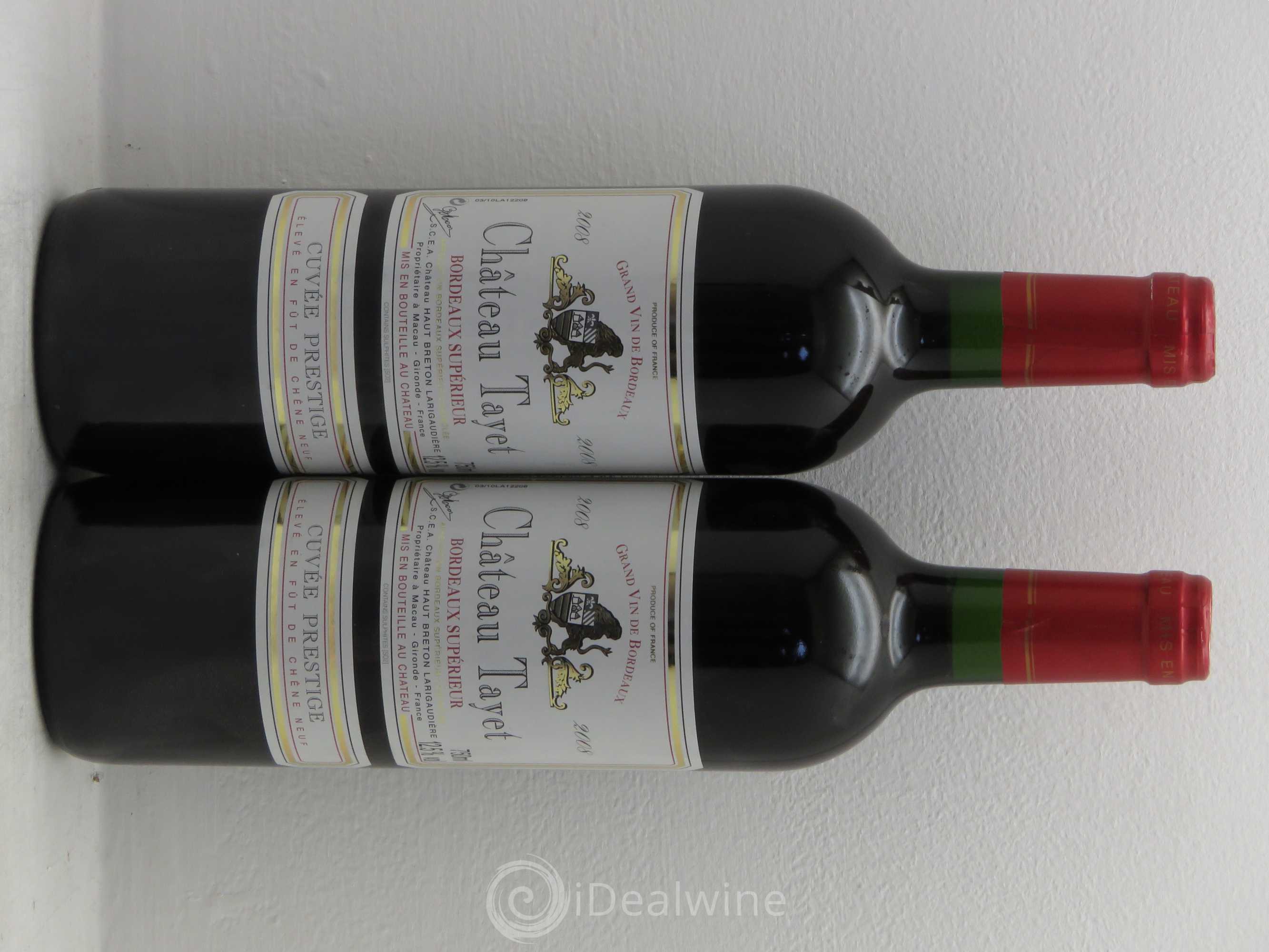 Bordeaux Supérieur Château Tayet 2008 - Lot de 2 bouteilles - 0
