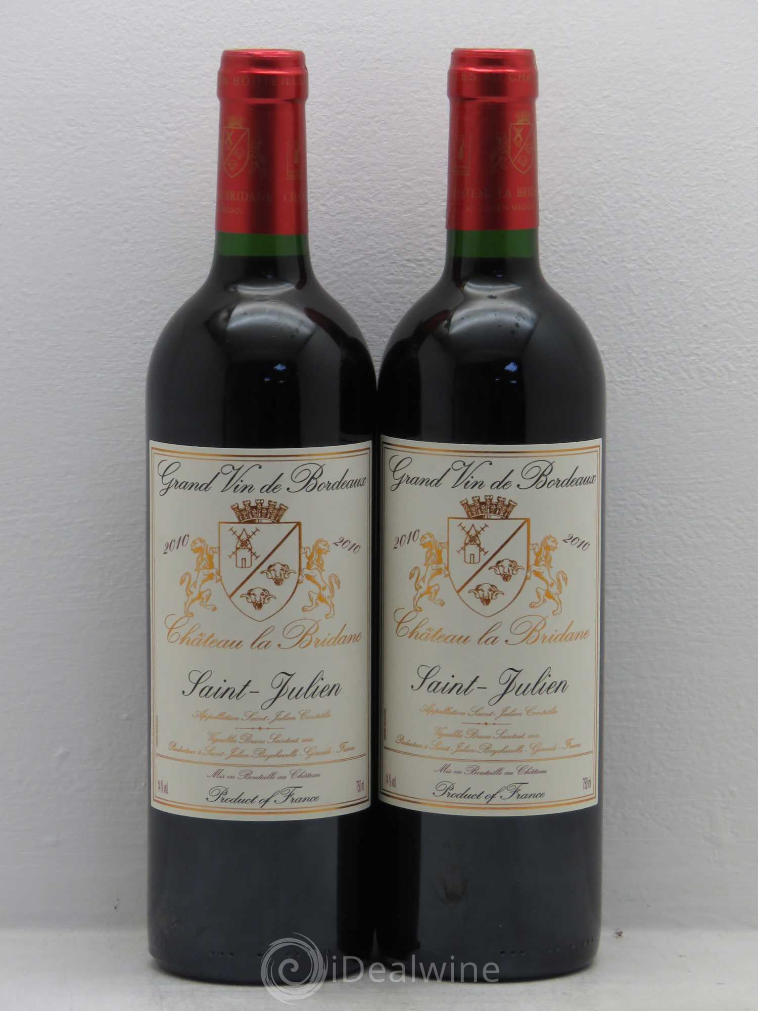 Château la Bridane Cru Bourgeois 2010 - Lot de 2 bouteilles - 0