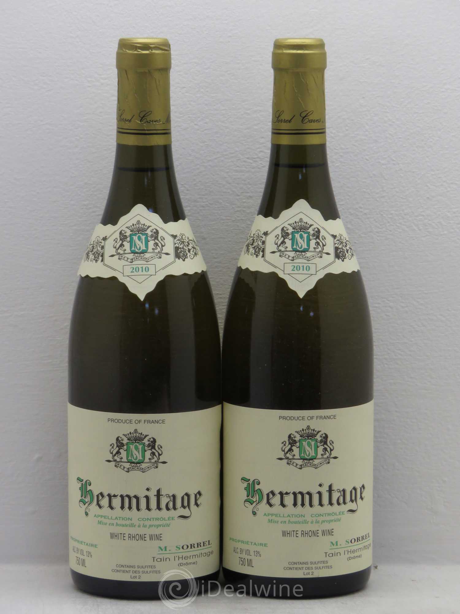 Hermitage 2010 - Lot de 2 bouteilles - 0