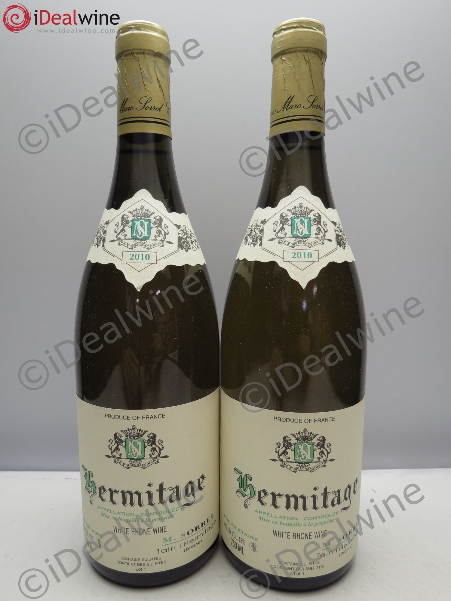 Hermitage Marc Sorrel 2010 - Posten von 2 Flaschen - 0