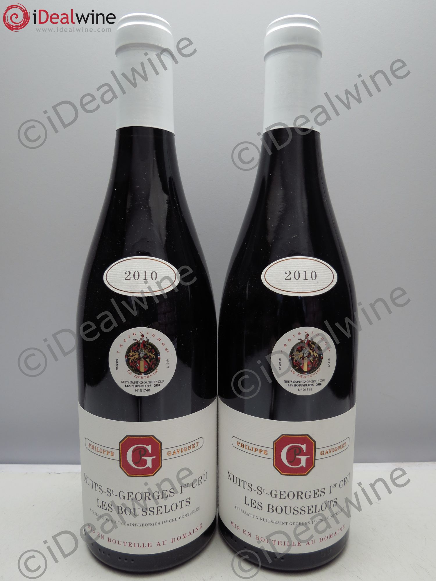 Nuits-Saint-Georges 1er Cru Philippe Gavignet 2010 - Lot de 2 bouteilles - 0
