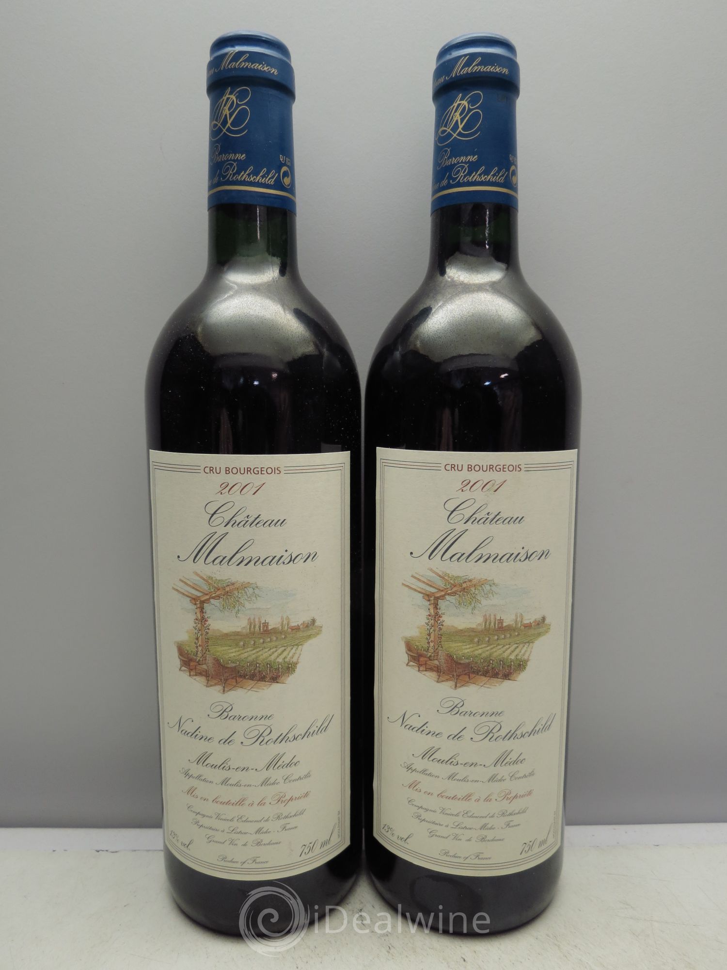 Château Moulis Château Malmaison (sans prix de réserve / no reserve) 2001 - Posten von 2 Flaschen - 0