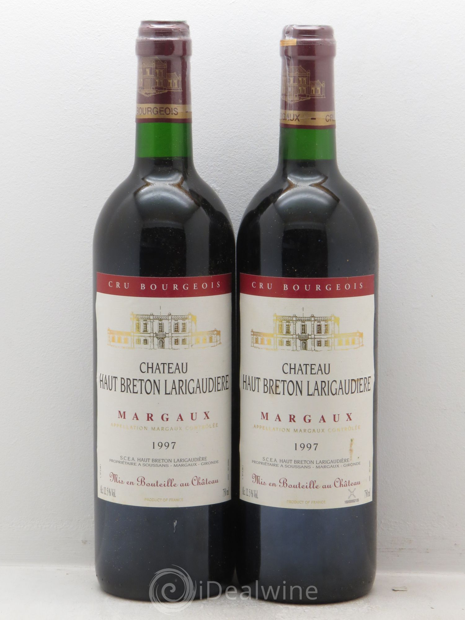 Château Haut Breton Larigaudière Cru Bourgeois (sans prix de reserve) 1997 - Lot de 2 bouteilles - 0