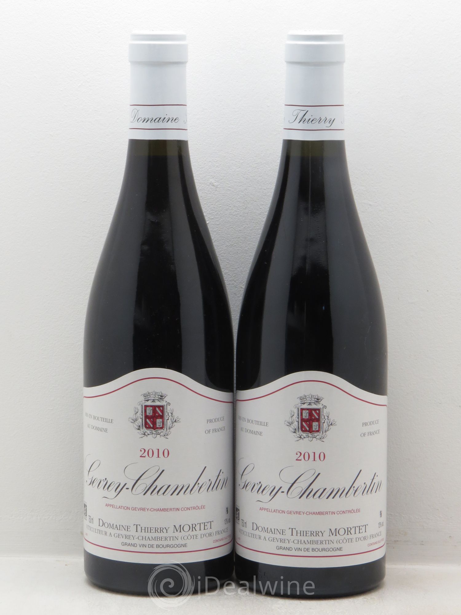 Gevrey-Chambertin T.Mortet (sans prix de reserve) 2010 - Posten von 2 Flaschen - 0