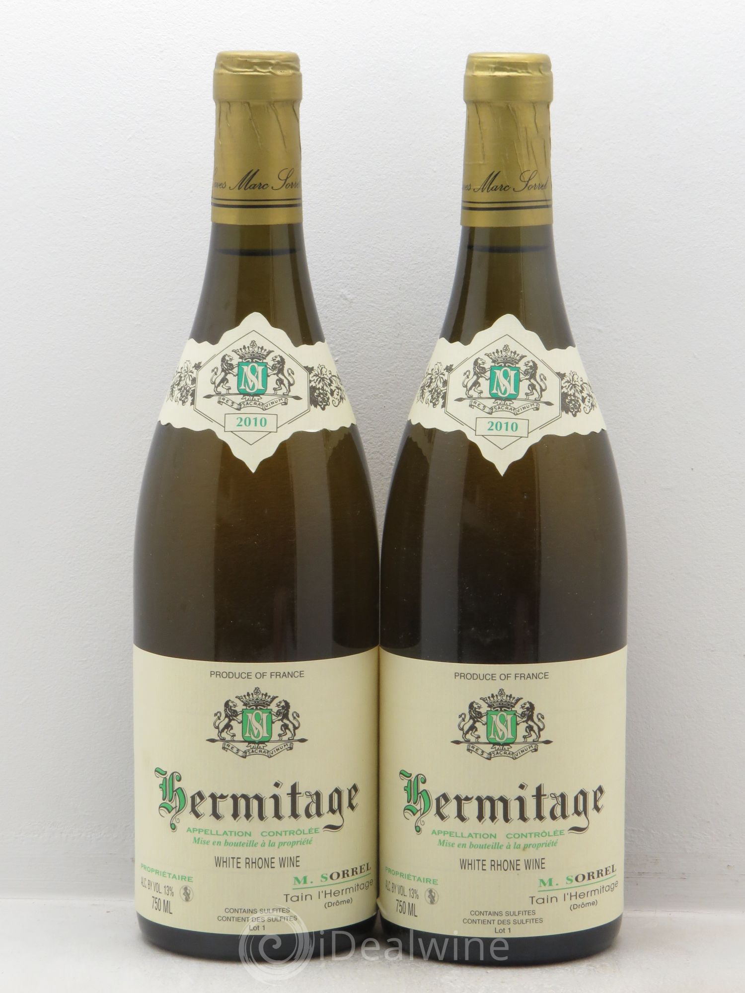 Hermitage Domaine Marc Sorrel 2010 - Posten von 2 Flaschen - 0