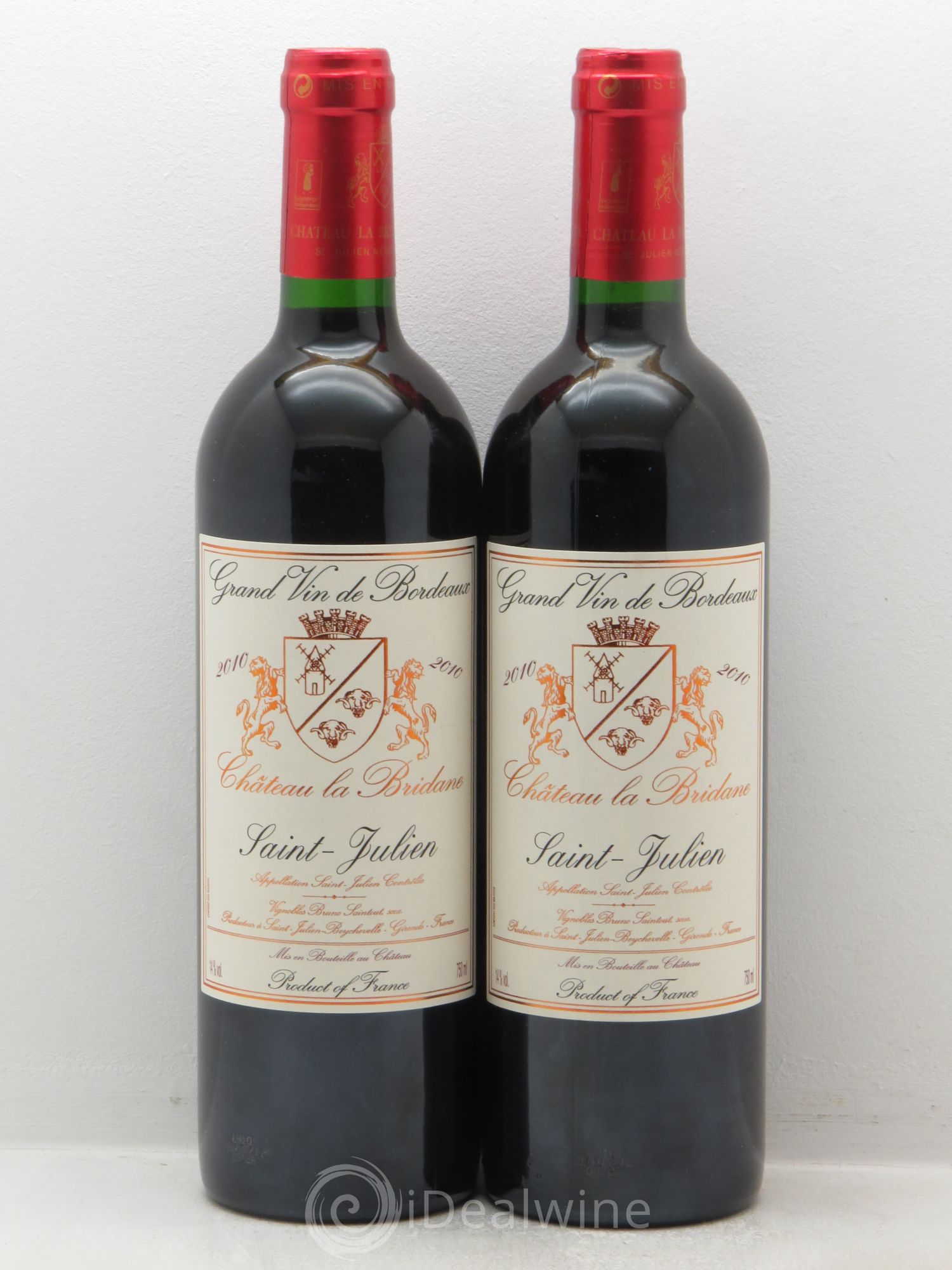 Château la Bridane Cru Bourgeois 2010 - Lot de 2 bouteilles - 0