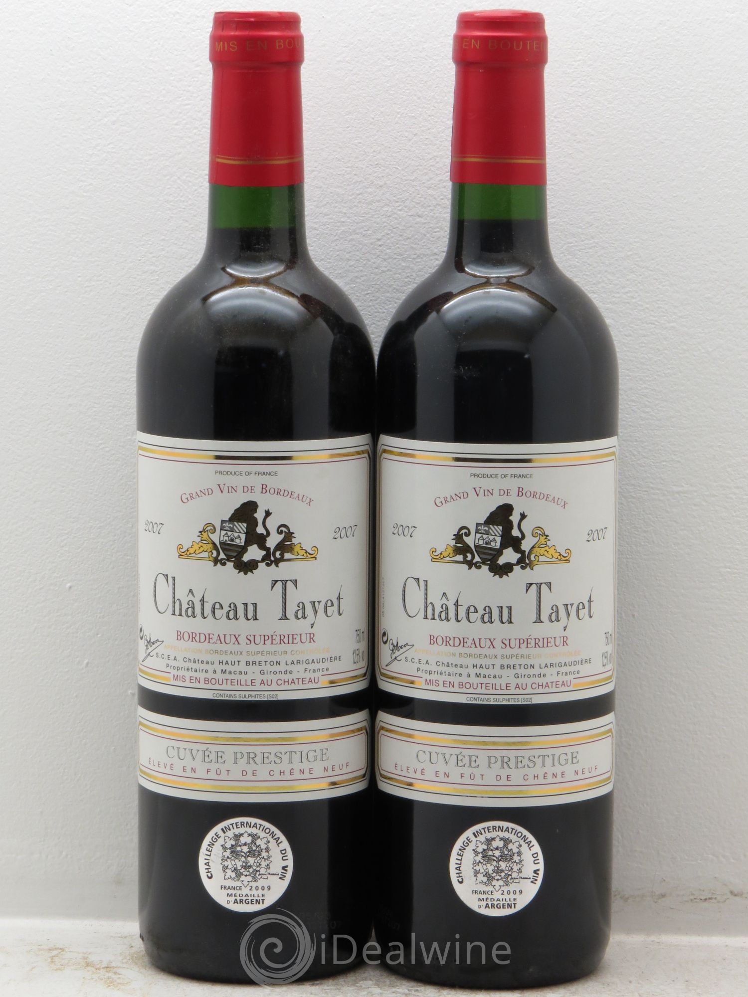 Bordeaux Château Tayet (sans prix de réserve) 2007 - Posten von 2 Flaschen - 0
