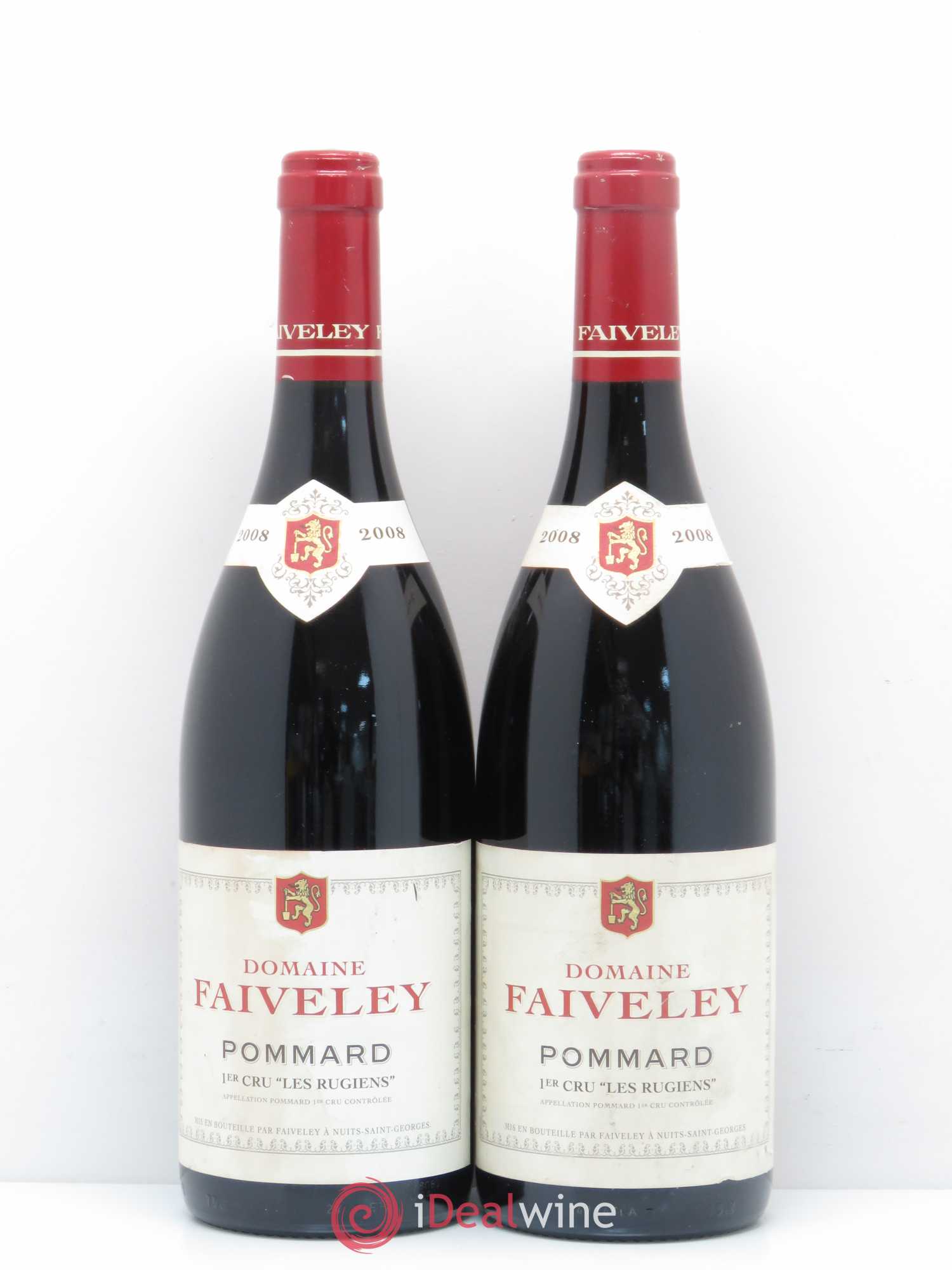 Pommard 1er Cru Les Rugiens Domaine Faiveley 2008 - Lot de 2 bouteilles - 0
