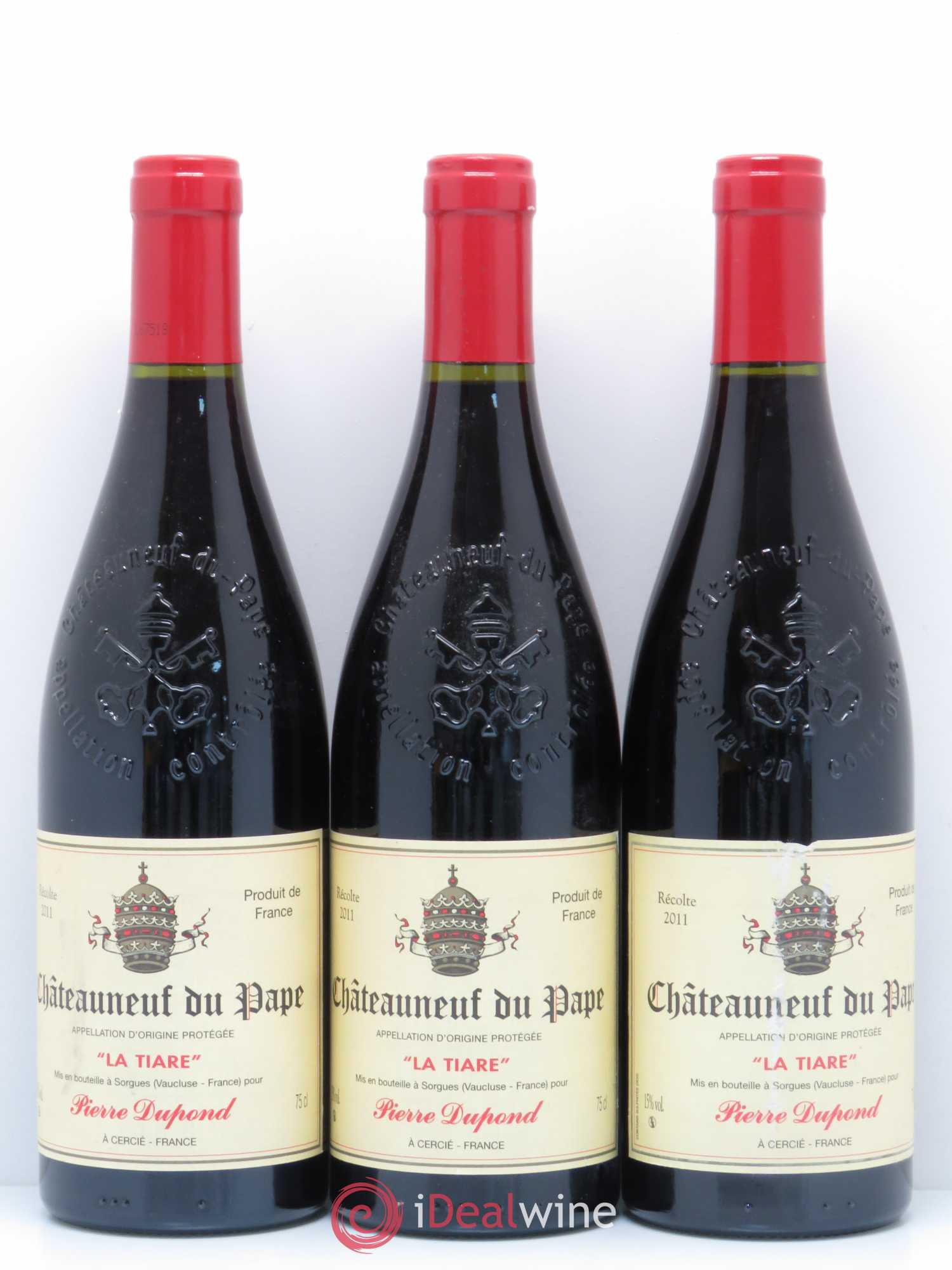 Châteauneuf-du-Pape La Tiare Pierre Dupond 2011 - Posten von 3 Flaschen - 0