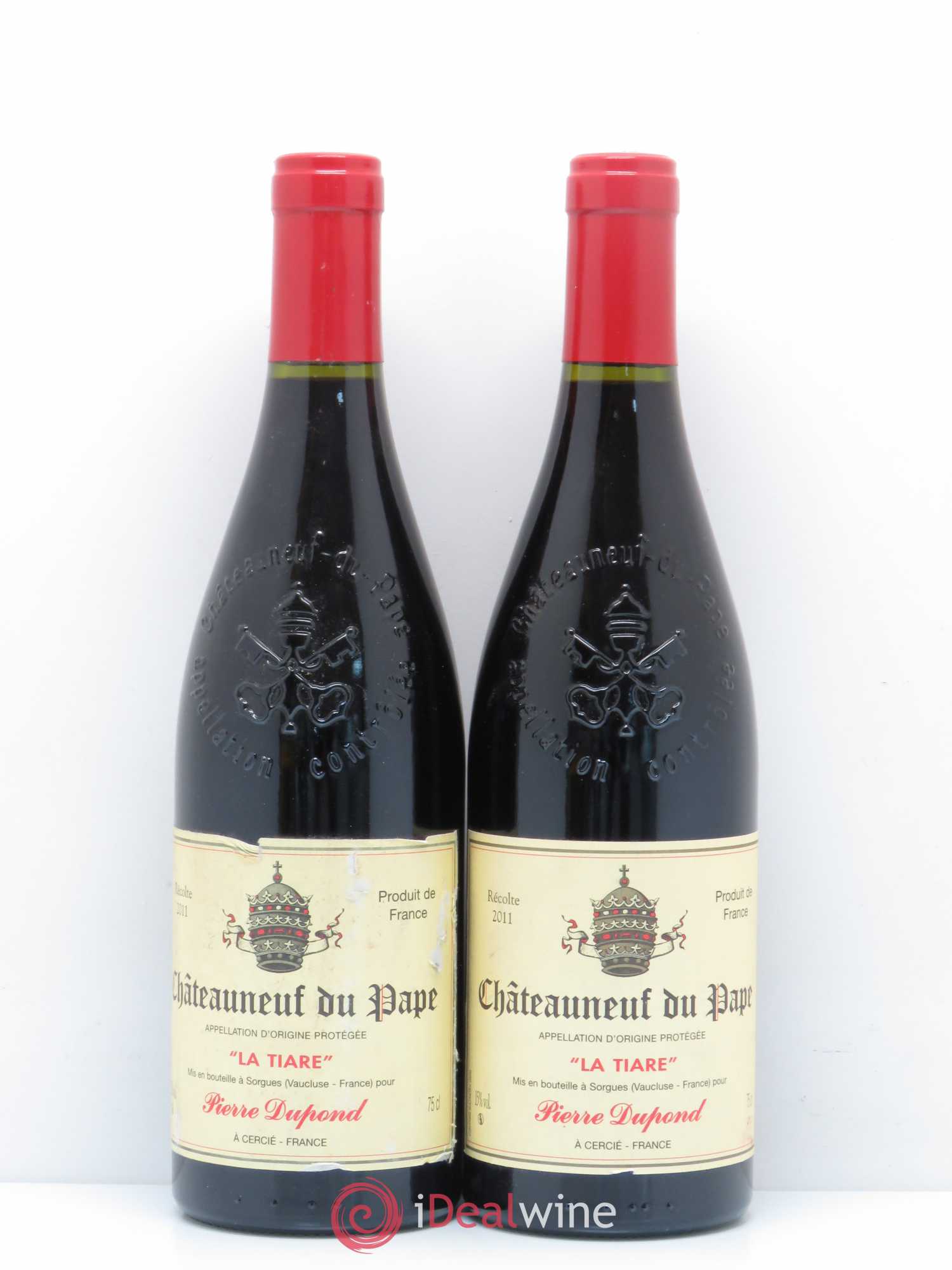Châteauneuf-du-Pape La Tiare Pierre Dupond 2011 - Posten von 2 Flaschen - 0