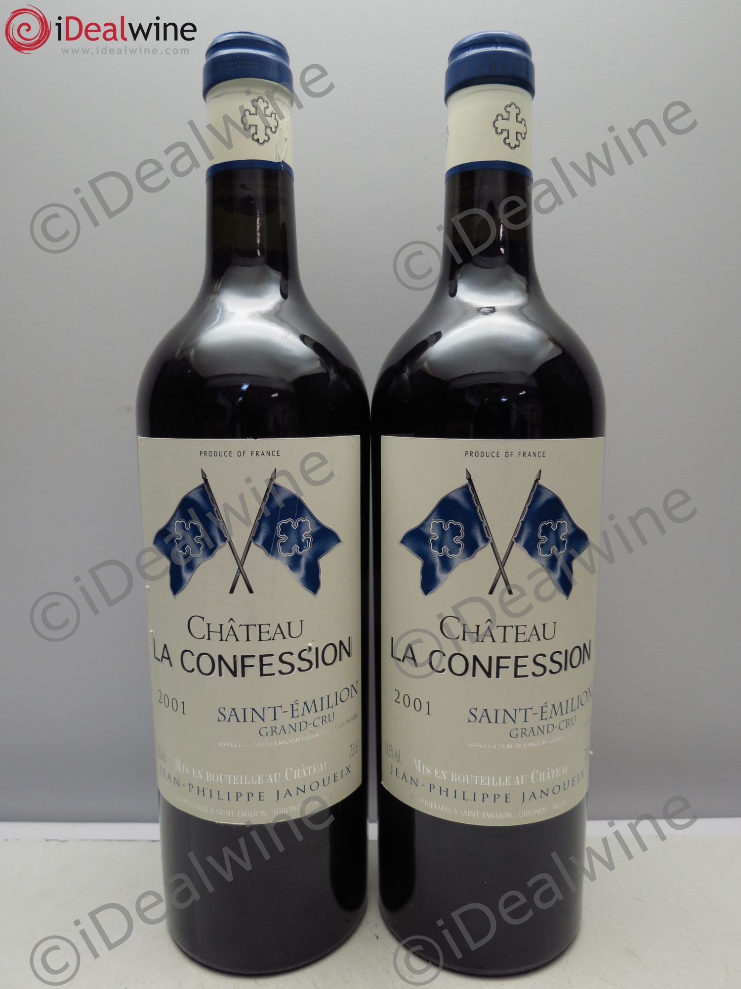 Saint-Émilion la Confession 2001 - Lot de 2 bouteilles - 0