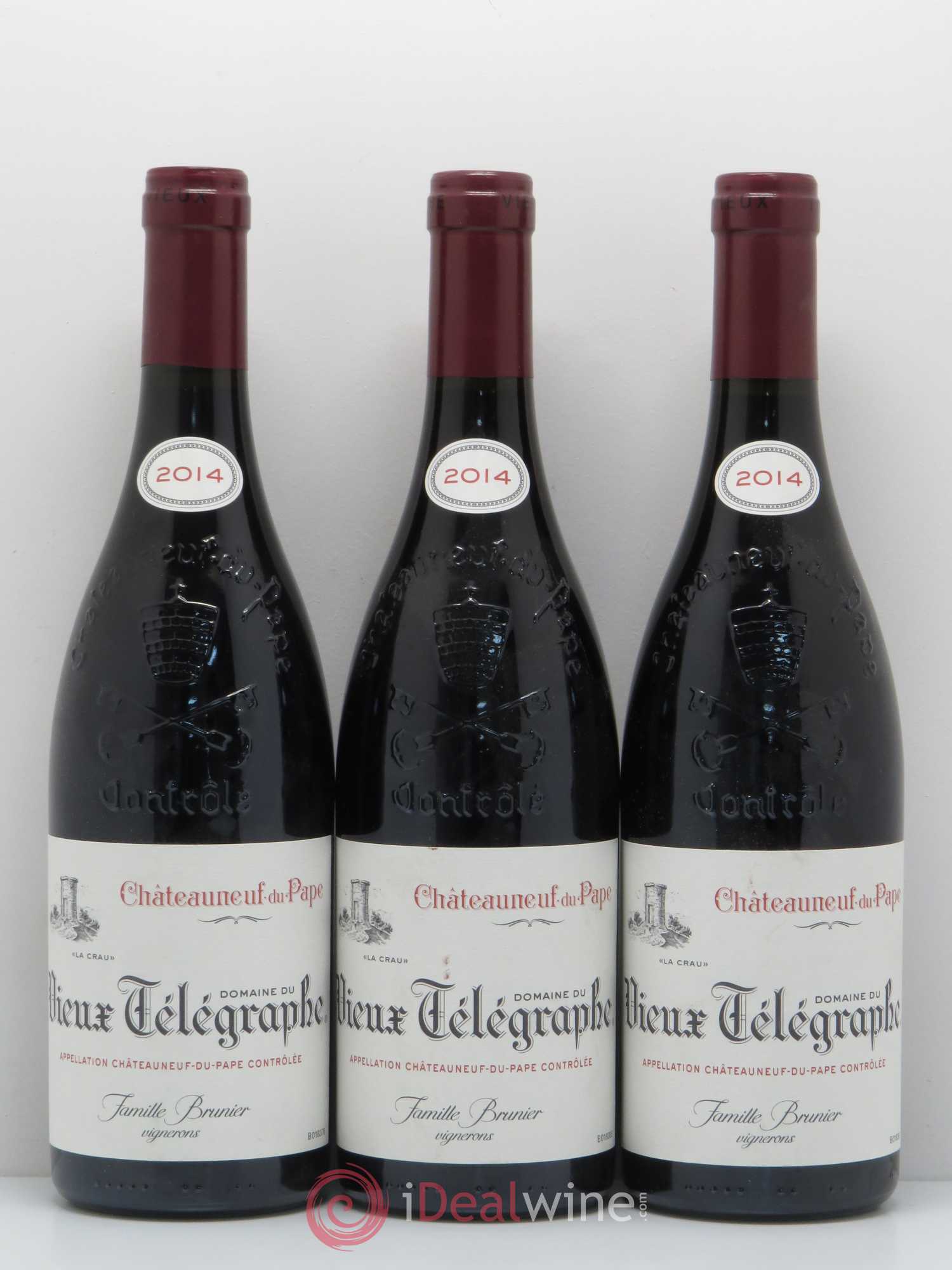 Châteauneuf-du-Pape Vieux Télégraphe (Domaine du) Vignobles Brunier 2014 - Lot de 6 bouteilles - 2