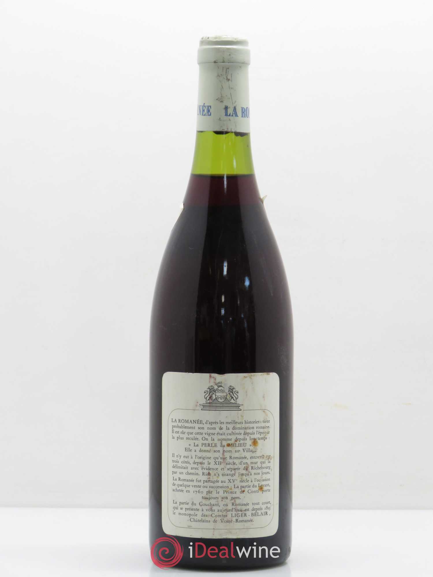 La Romanée Grand Cru Comte Liger-Belair (Domaine du) 1985 - Lot de 1 bouteille - 1