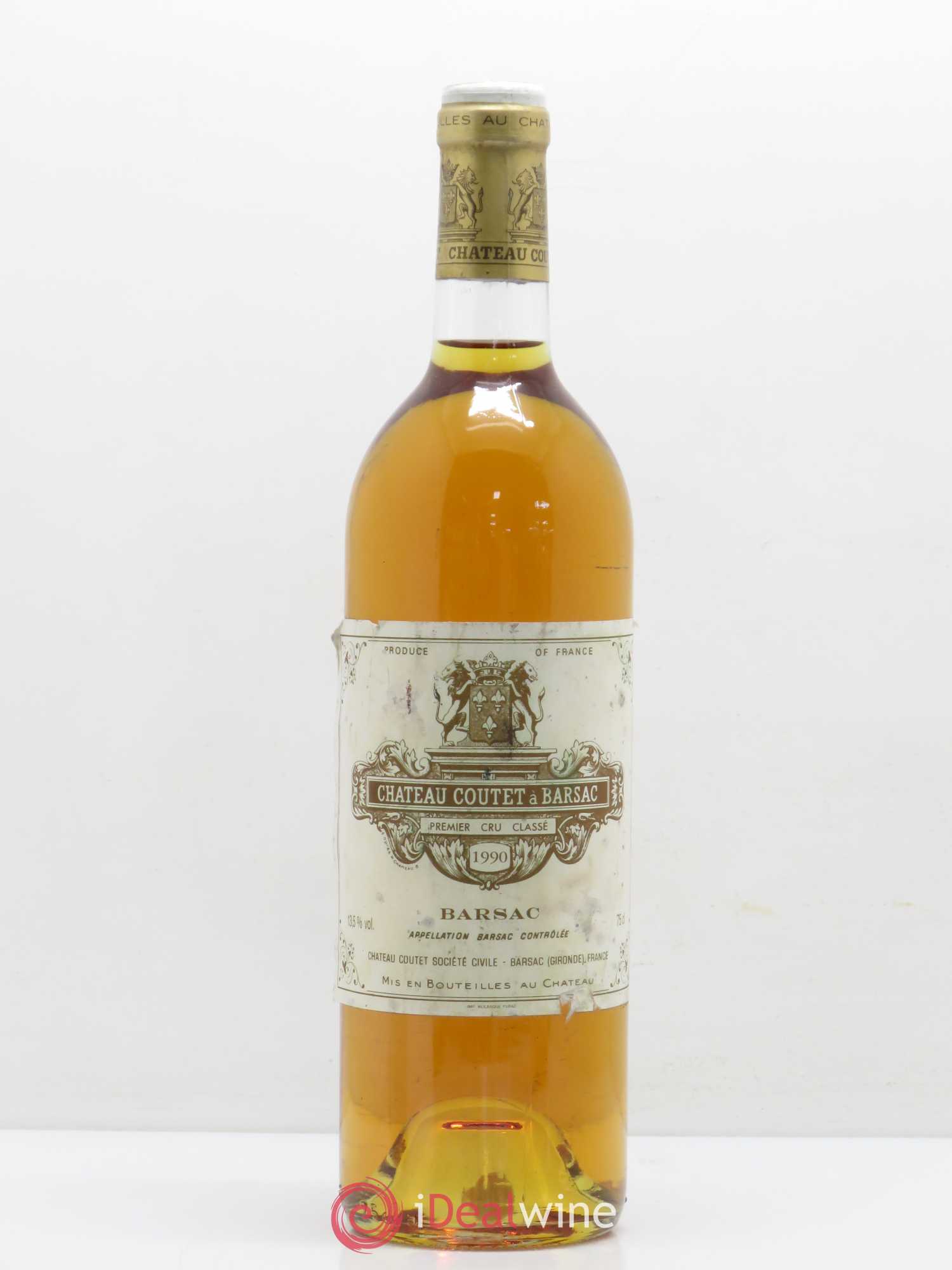 Château Coutet 1er Grand Cru Classé (senza prezzo di riserva) 1990 - Lotto di 1 bottiglia - 0