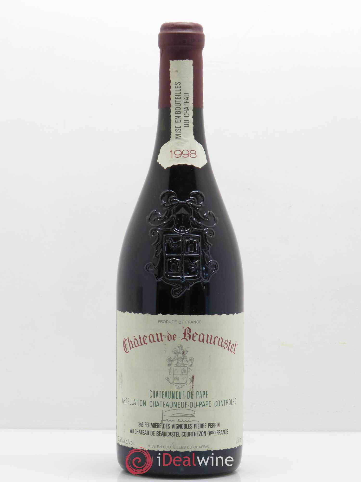 Châteauneuf-du-Pape Château de Beaucastel Famille Perrin (sans prix de réserve) 1998 - Lot de 1 bouteille - 0