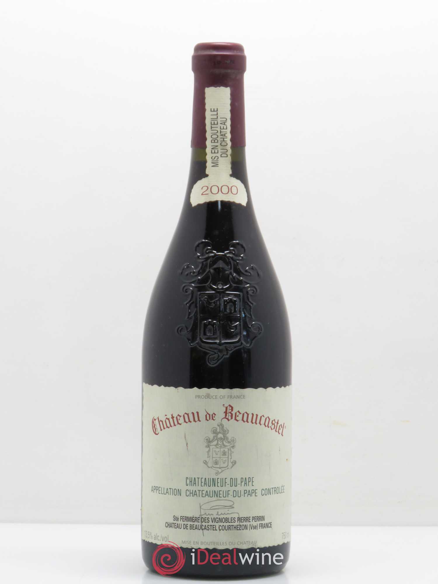 Châteauneuf-du-Pape Château de Beaucastel Famille Perrin 2000 - Lot de 1 bouteille - 0