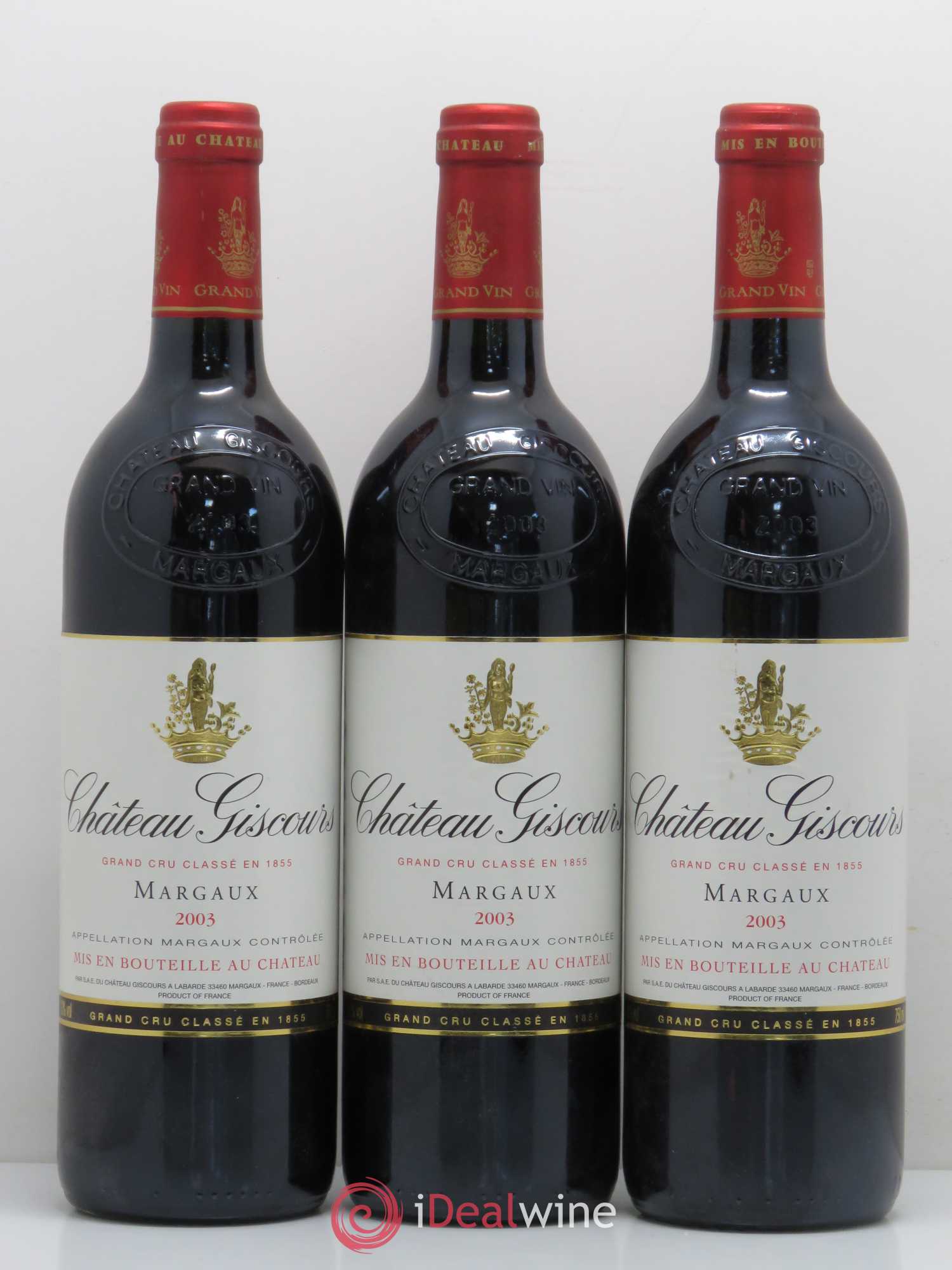 Château Giscours 3ème Grand Cru Classé (sans prix de réserve) 2003 - Lot de 3 bouteilles - 0