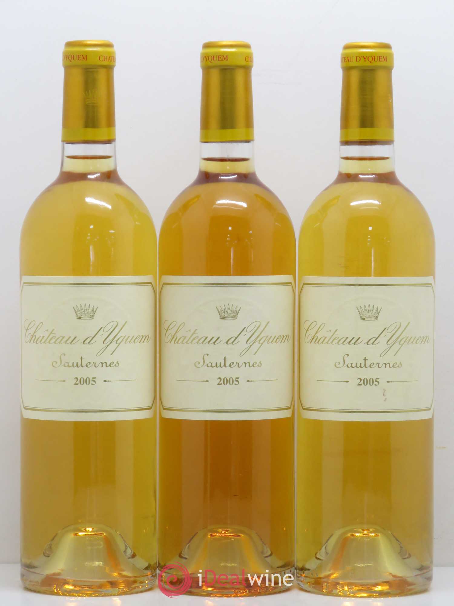 Château d' Yquem 1er Cru Classé Supérieur (senza prezzo di riserva) 2005 - Lotto di 3 bottiglie - 0