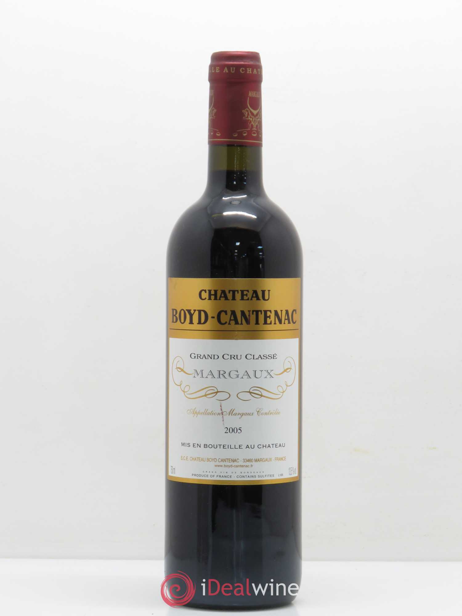 Château Boyd Cantenac 3ème Grand Cru Classé 2005 - Lot de 1 bouteille - 0