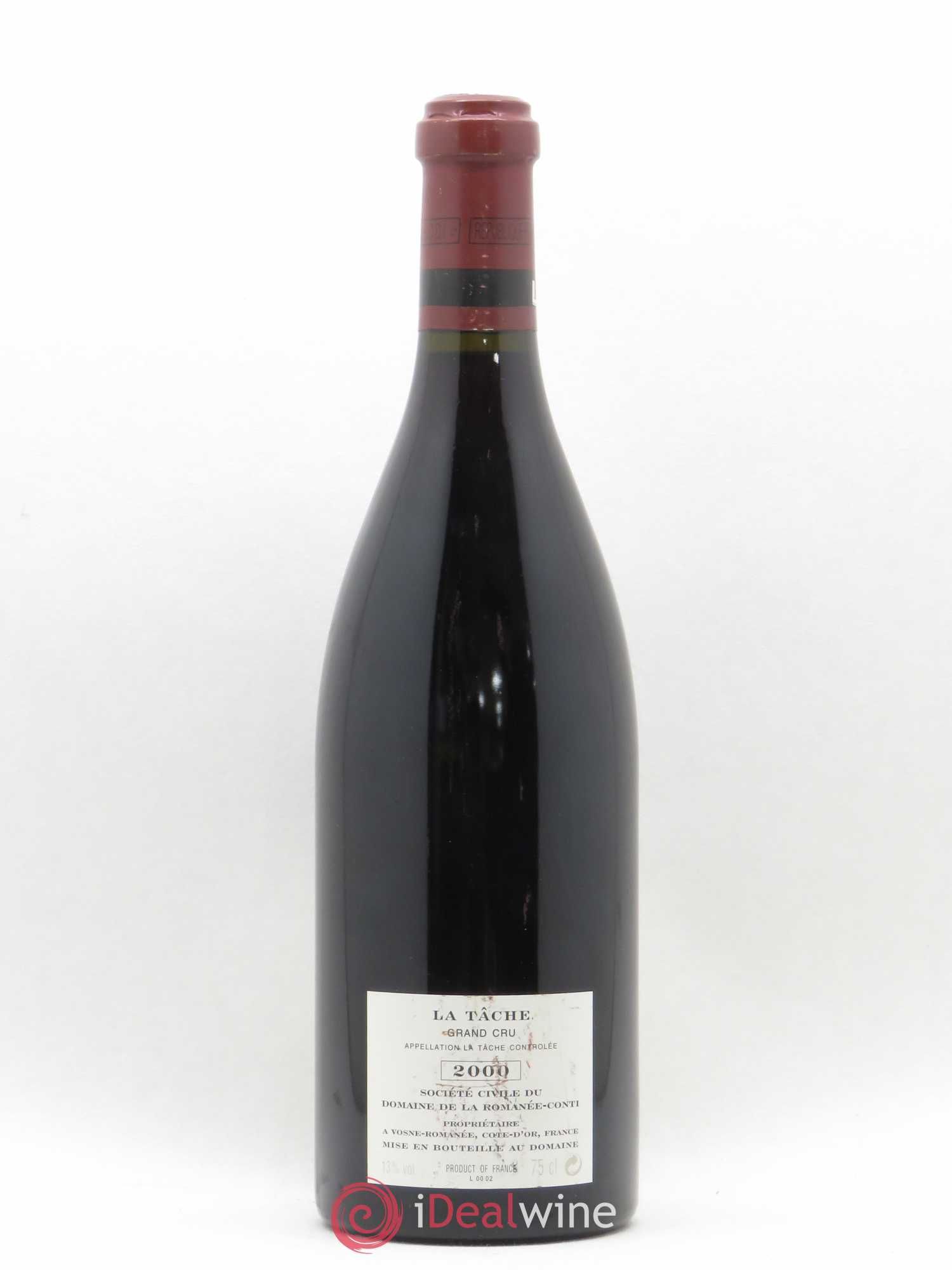 La Tâche Grand Cru Domaine de la Romanée-Conti 2000 - Lot de 1 bouteille - 1