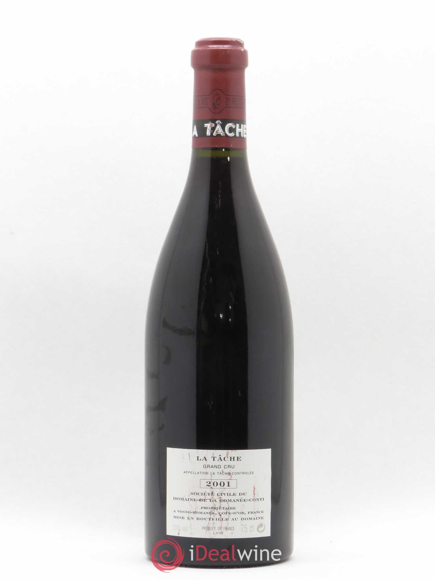 La Tâche Grand Cru Domaine de la Romanée-Conti 2001 - Lot de 1 bouteille - 1