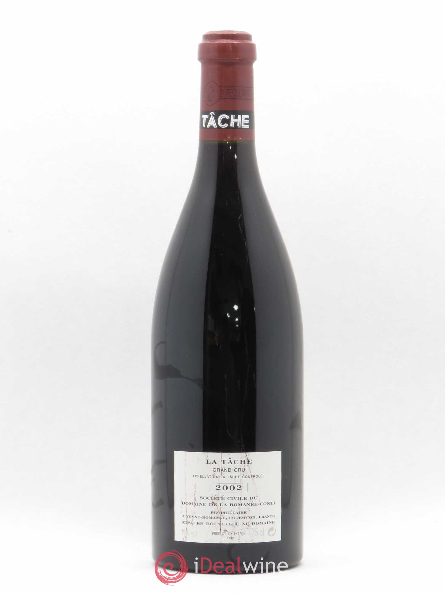 La Tâche Grand Cru Domaine de la Romanée-Conti 2002 - Lot de 1 bouteille - 1