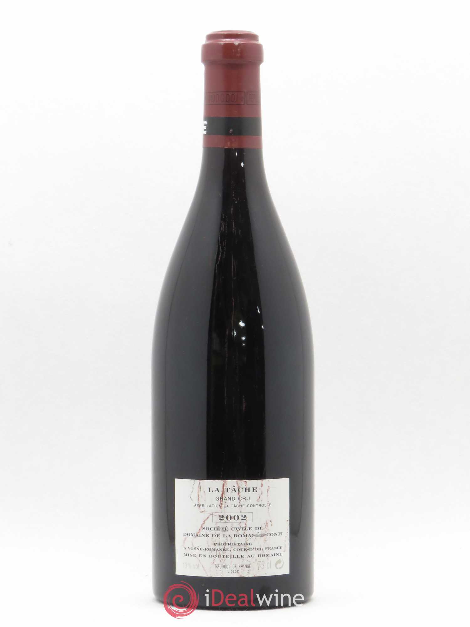La Tâche Grand Cru Domaine de la Romanée-Conti 2002 - Lot de 1 bouteille - 1