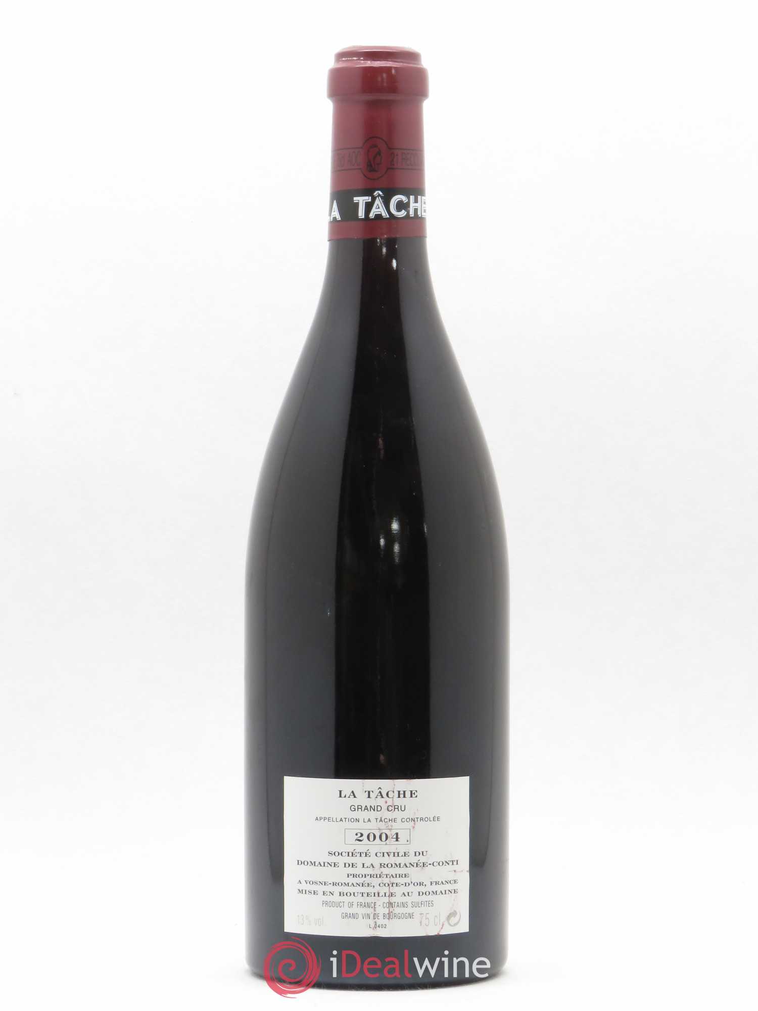 La Tâche Grand Cru Domaine de la Romanée-Conti 2004 - Lot de 1 bouteille - 1