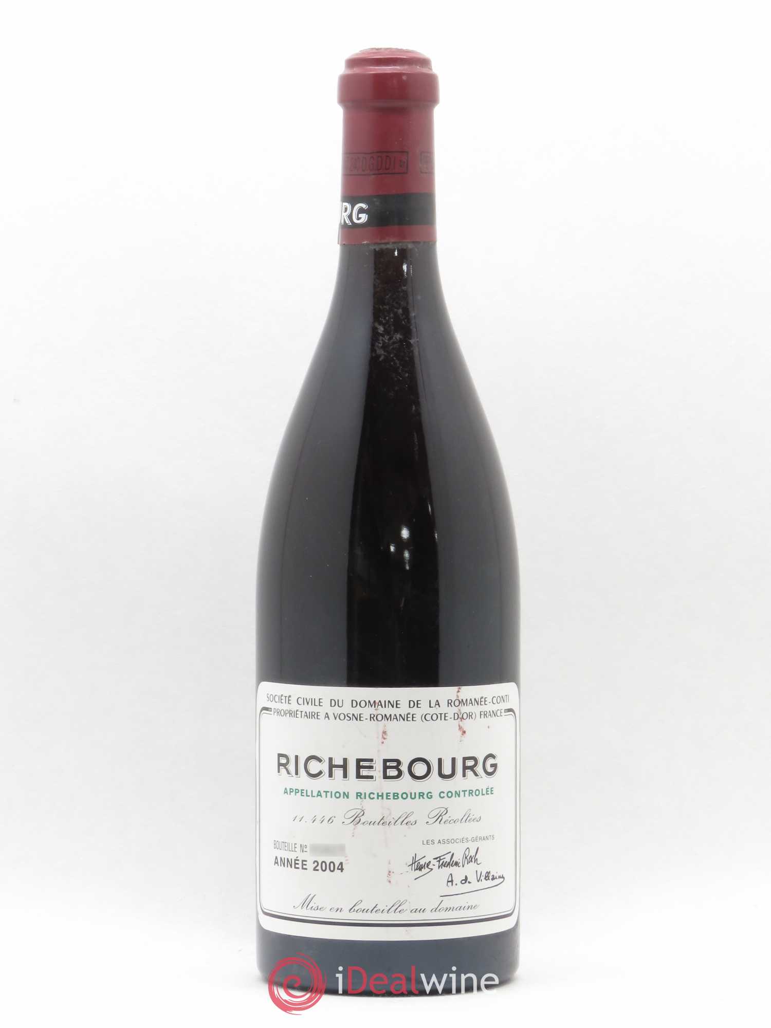 Richebourg Grand Cru Domaine de la Romanée-Conti 2004 - Lot de 1 bouteille - 0