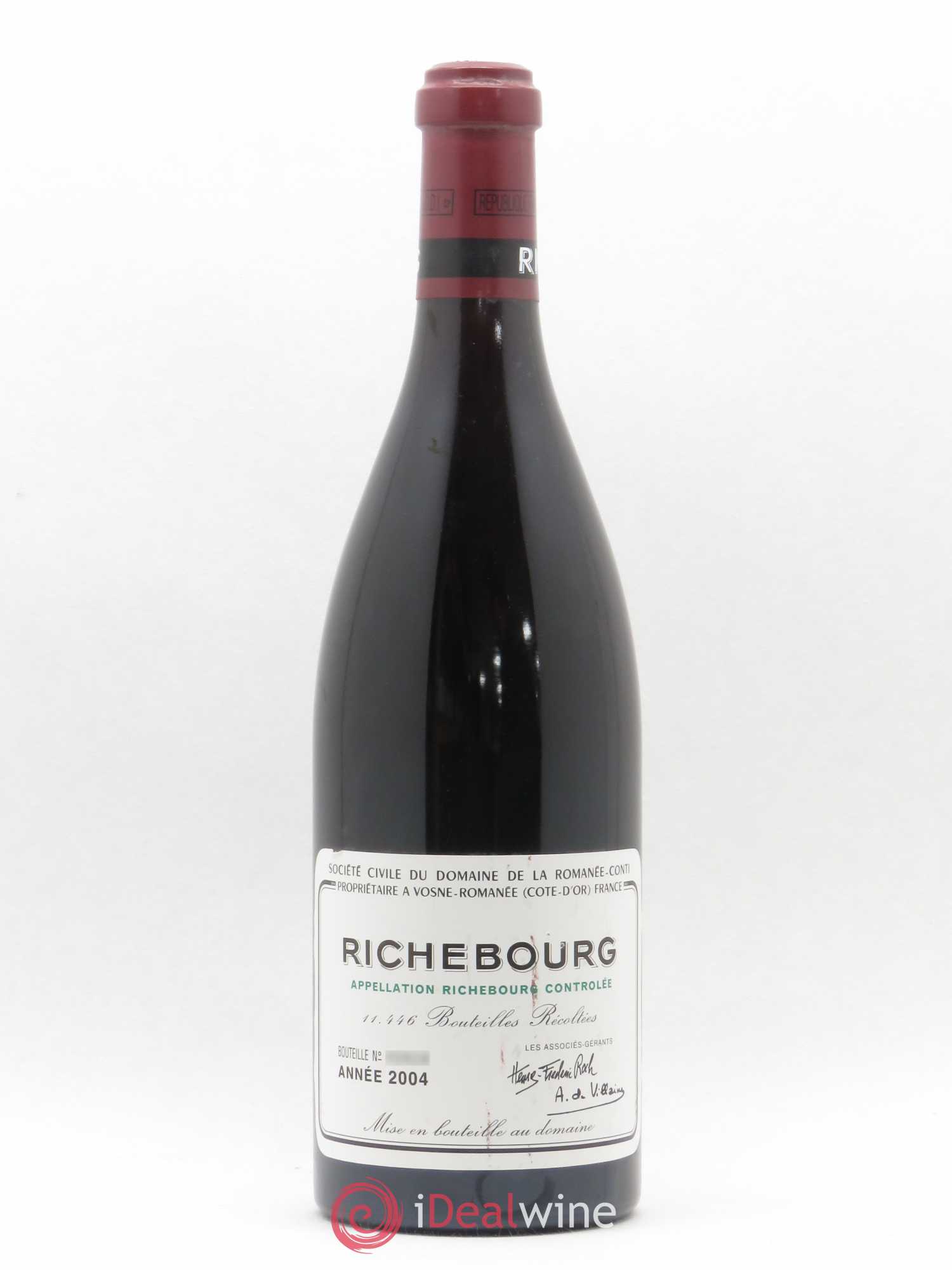 Richebourg Grand Cru Domaine de la Romanée-Conti 2004 - Lot de 1 bouteille - 0