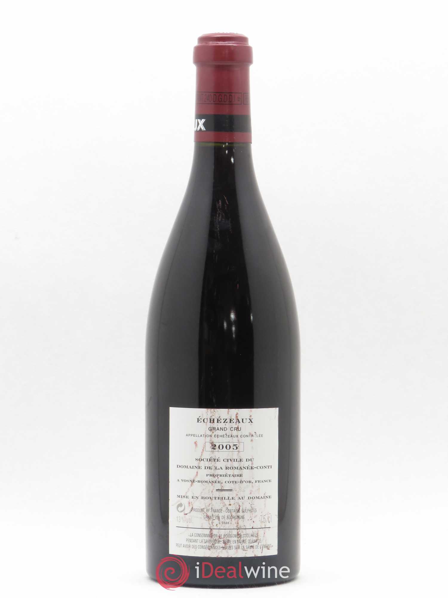 Echezeaux Grand Cru Domaine de la Romanée-Conti 2005 - Lot de 1 bouteille - 1