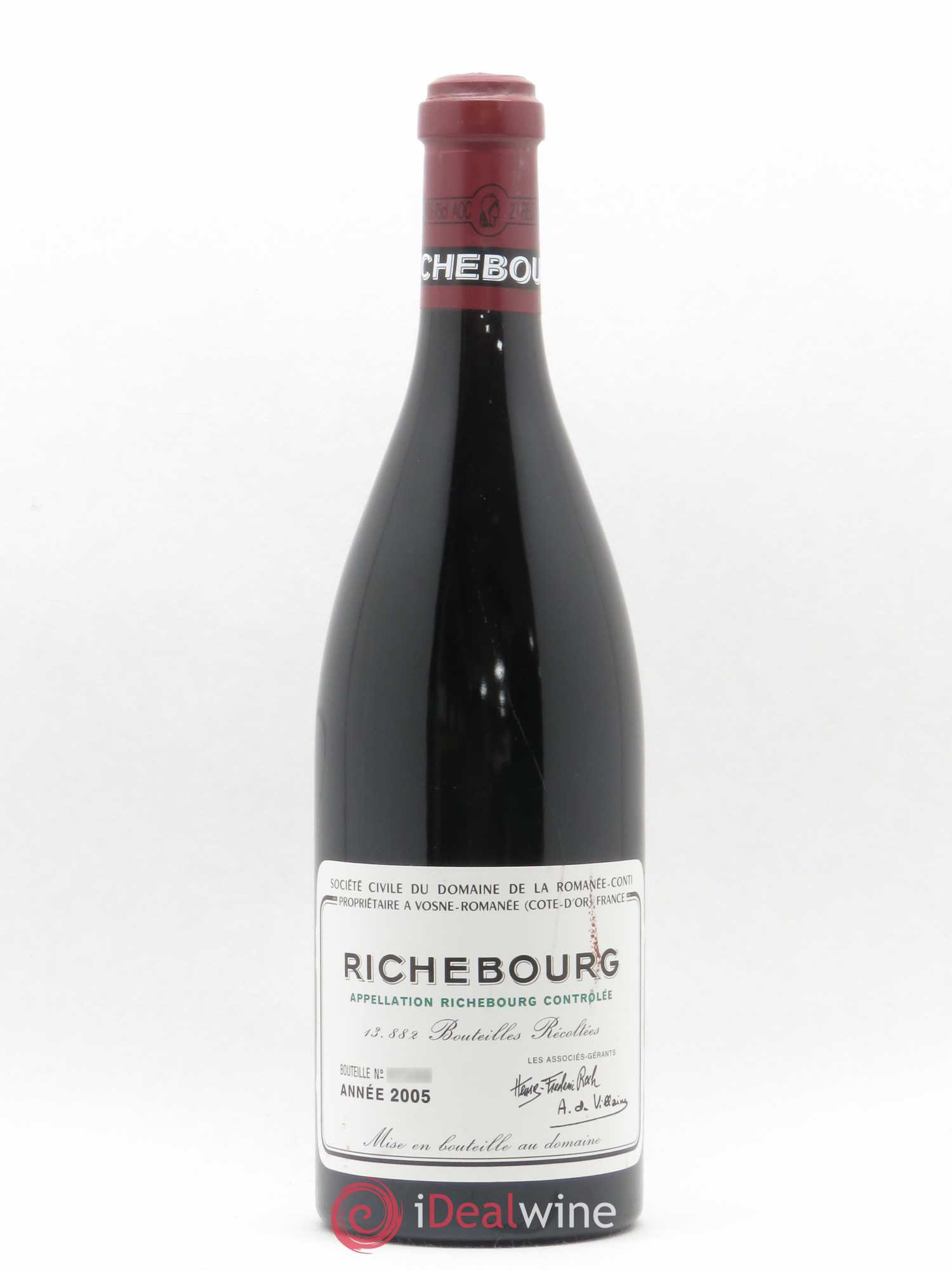 Richebourg Grand Cru Domaine de la Romanée-Conti 2005 - Lot de 1 bouteille - 0