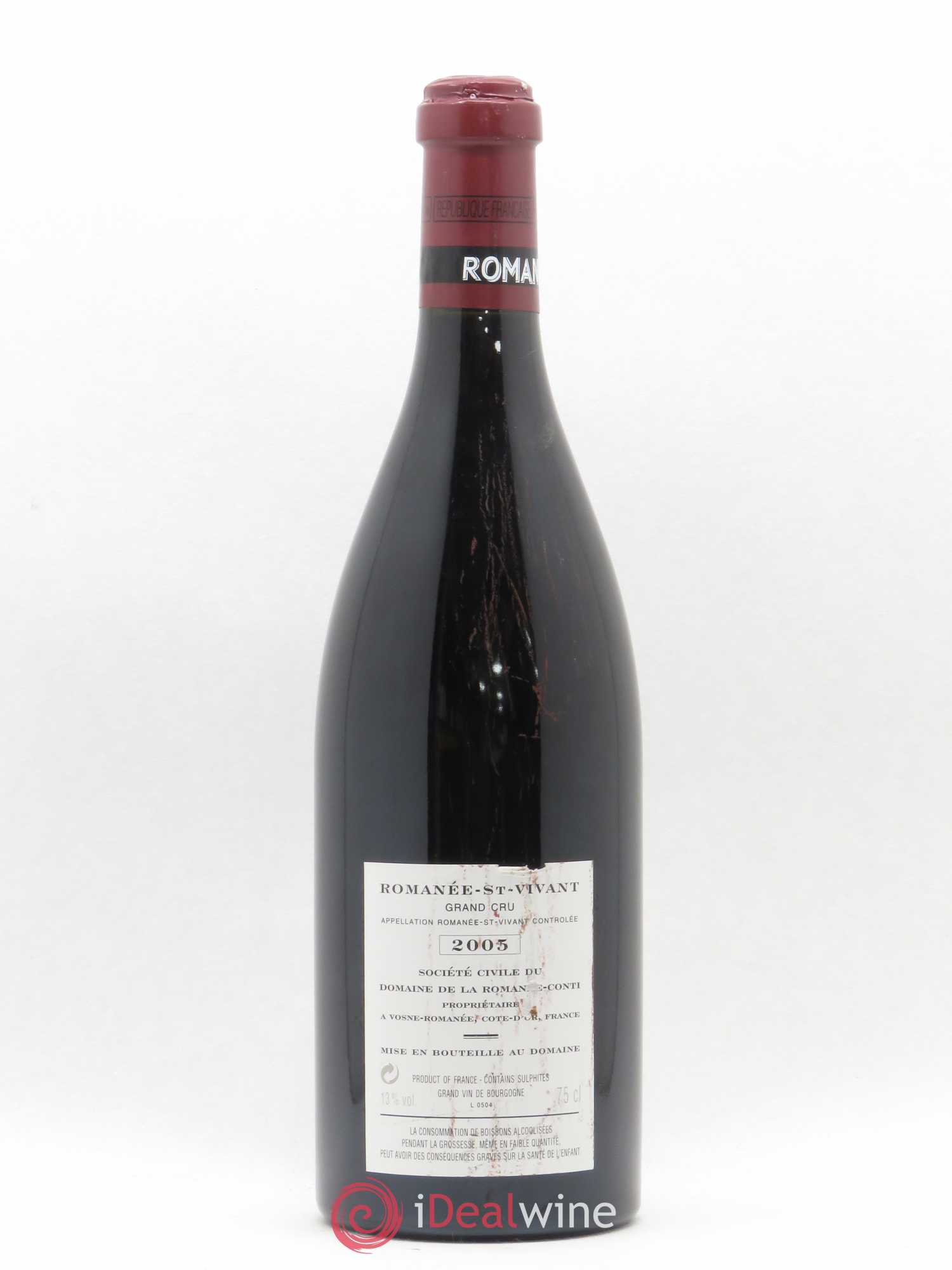 Romanée-Saint-Vivant Grand Cru Domaine de la Romanée-Conti 2005 - Lot de 1 bouteille - 1