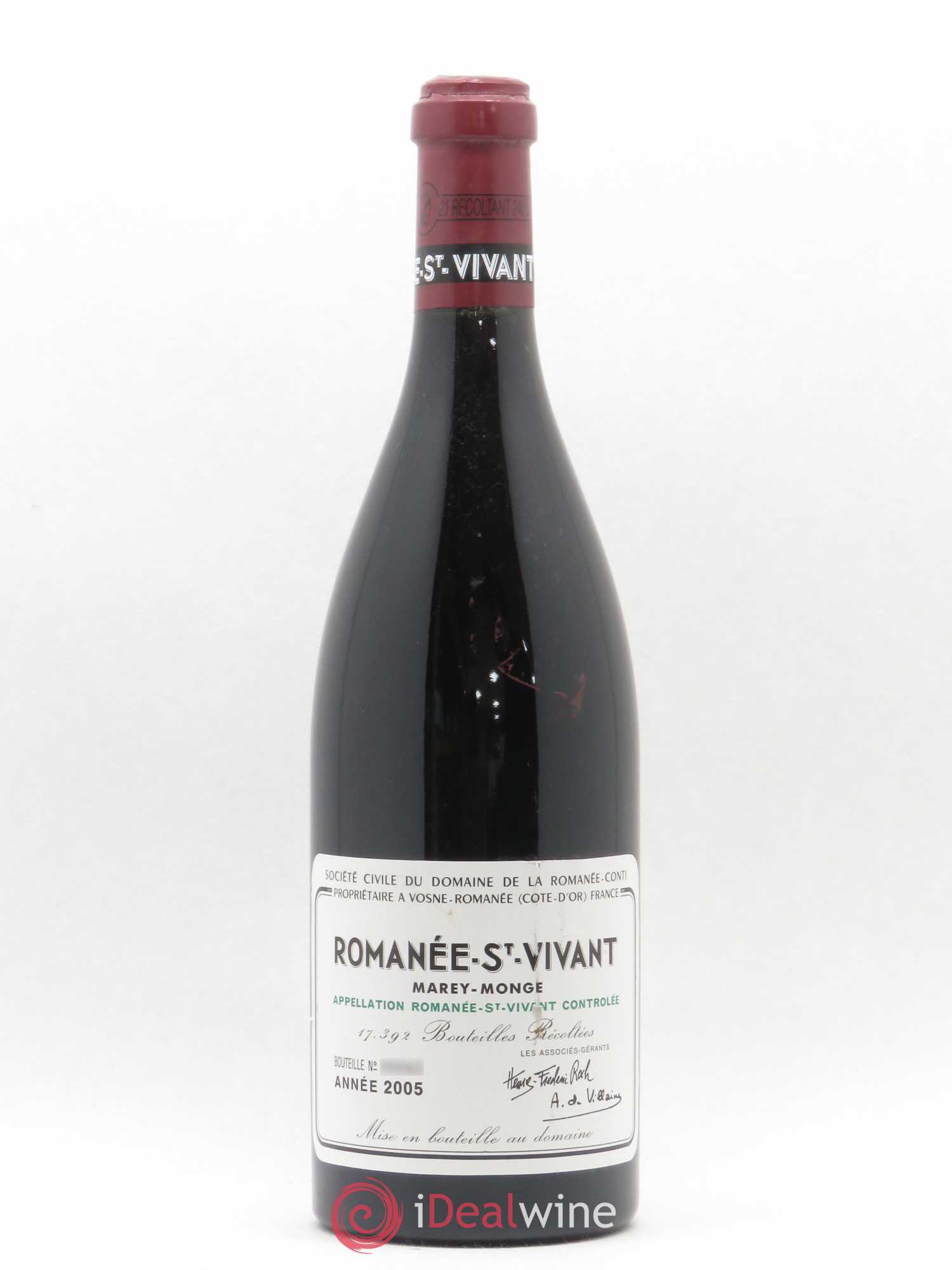Romanée-Saint-Vivant Grand Cru Domaine de la Romanée-Conti 2005 - Lot de 1 bouteille - 0