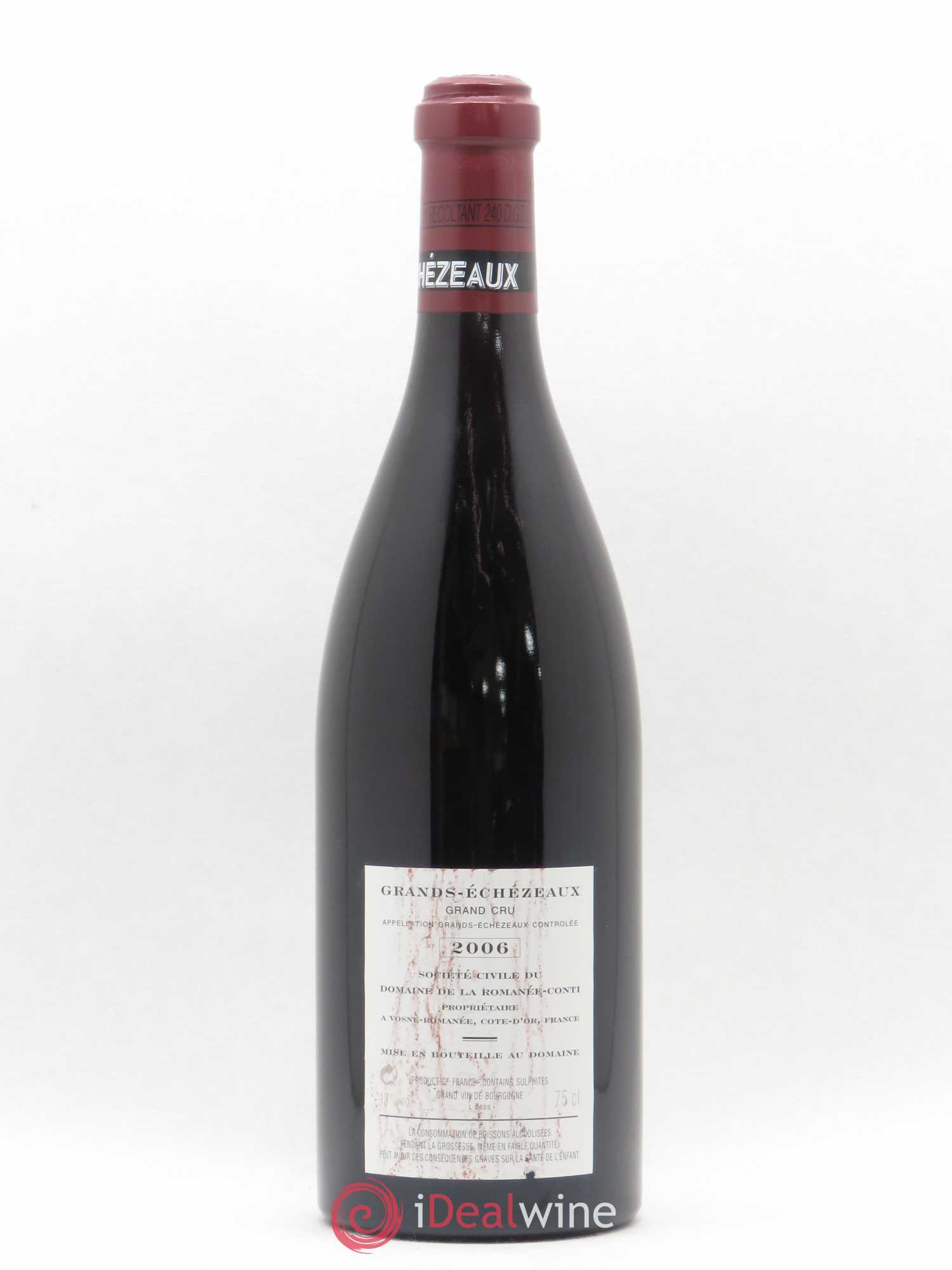 Grands-Echezeaux Grand Cru Domaine de la Romanée-Conti 2006 - Lot de 1 bouteille - 1