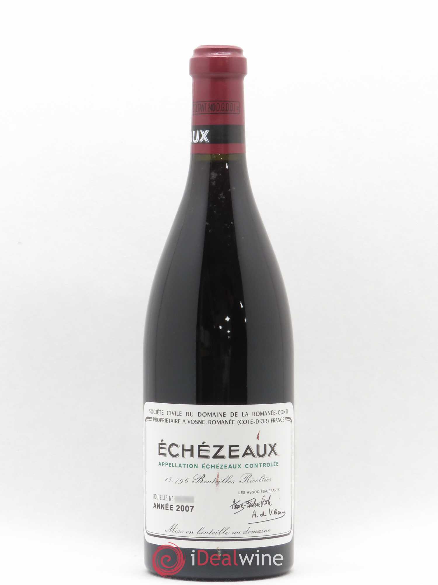 Echezeaux Grand Cru Domaine de la Romanée-Conti 2007 - Lot de 1 bouteille - 0