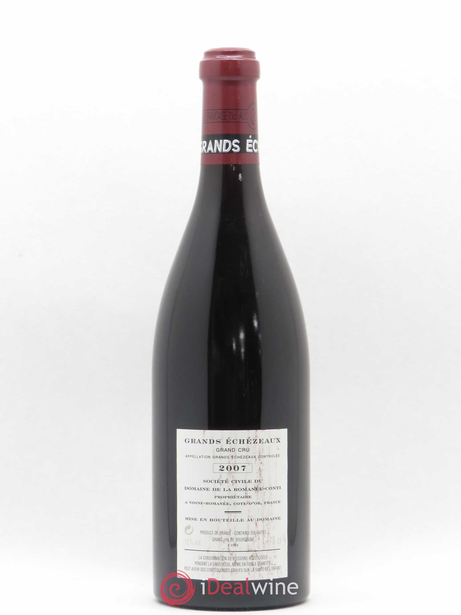 Grands-Echezeaux Grand Cru Domaine de la Romanée-Conti 2007 - Lot de 1 bouteille - 1