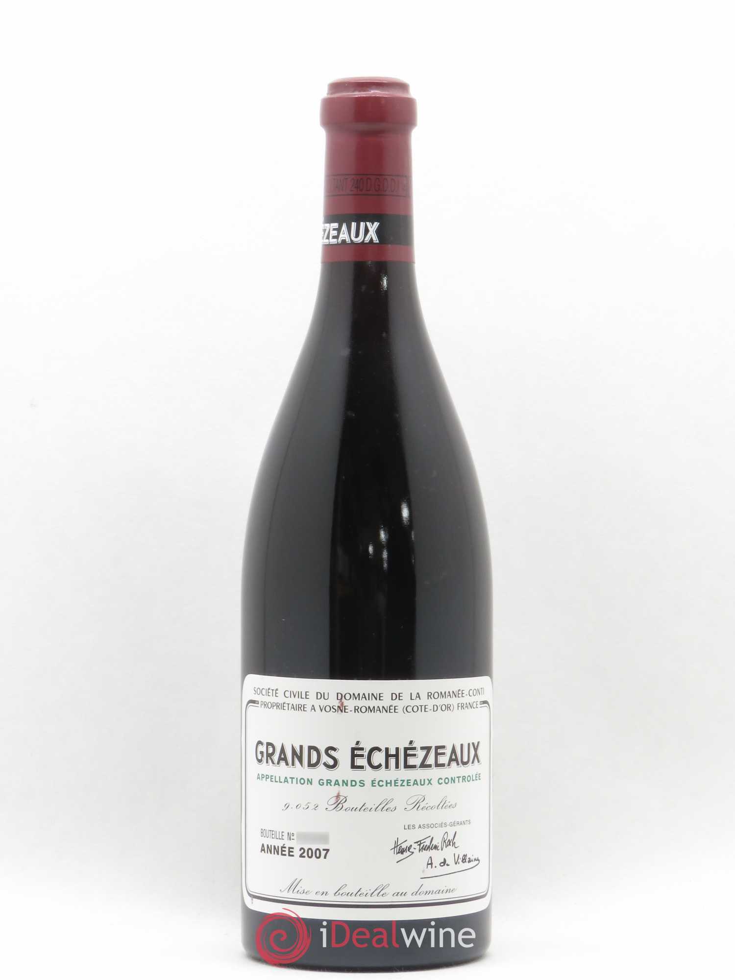 Grands-Echezeaux Grand Cru Domaine de la Romanée-Conti 2007 - Lot de 1 bouteille - 0