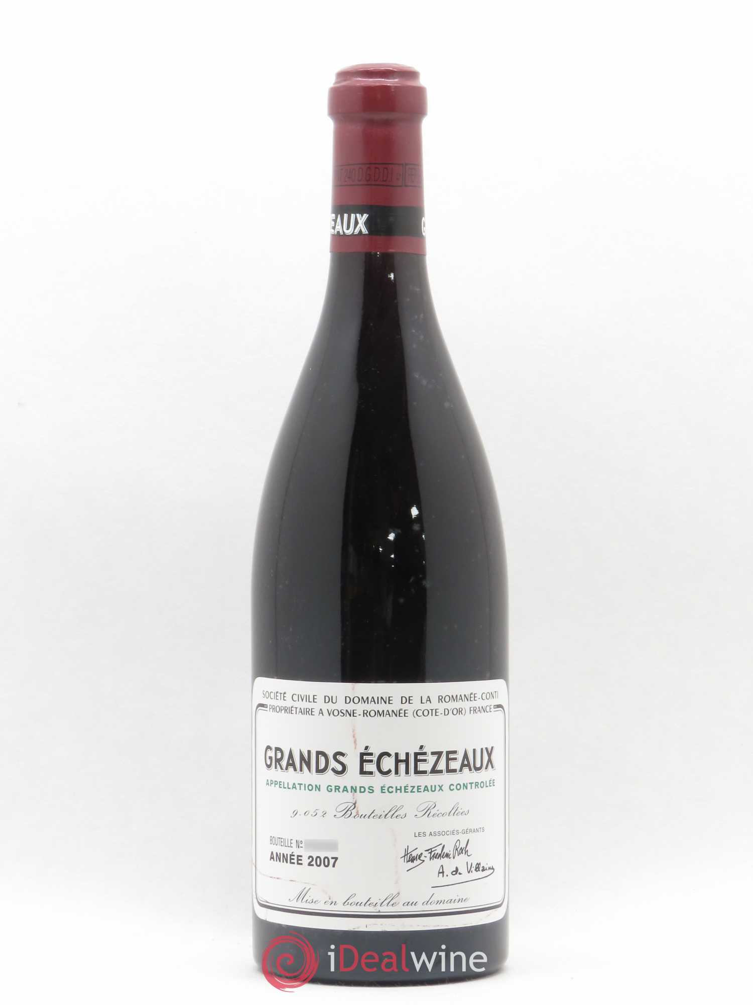 Grands-Echezeaux Grand Cru Domaine de la Romanée-Conti 2007 - Lot de 1 bouteille - 0