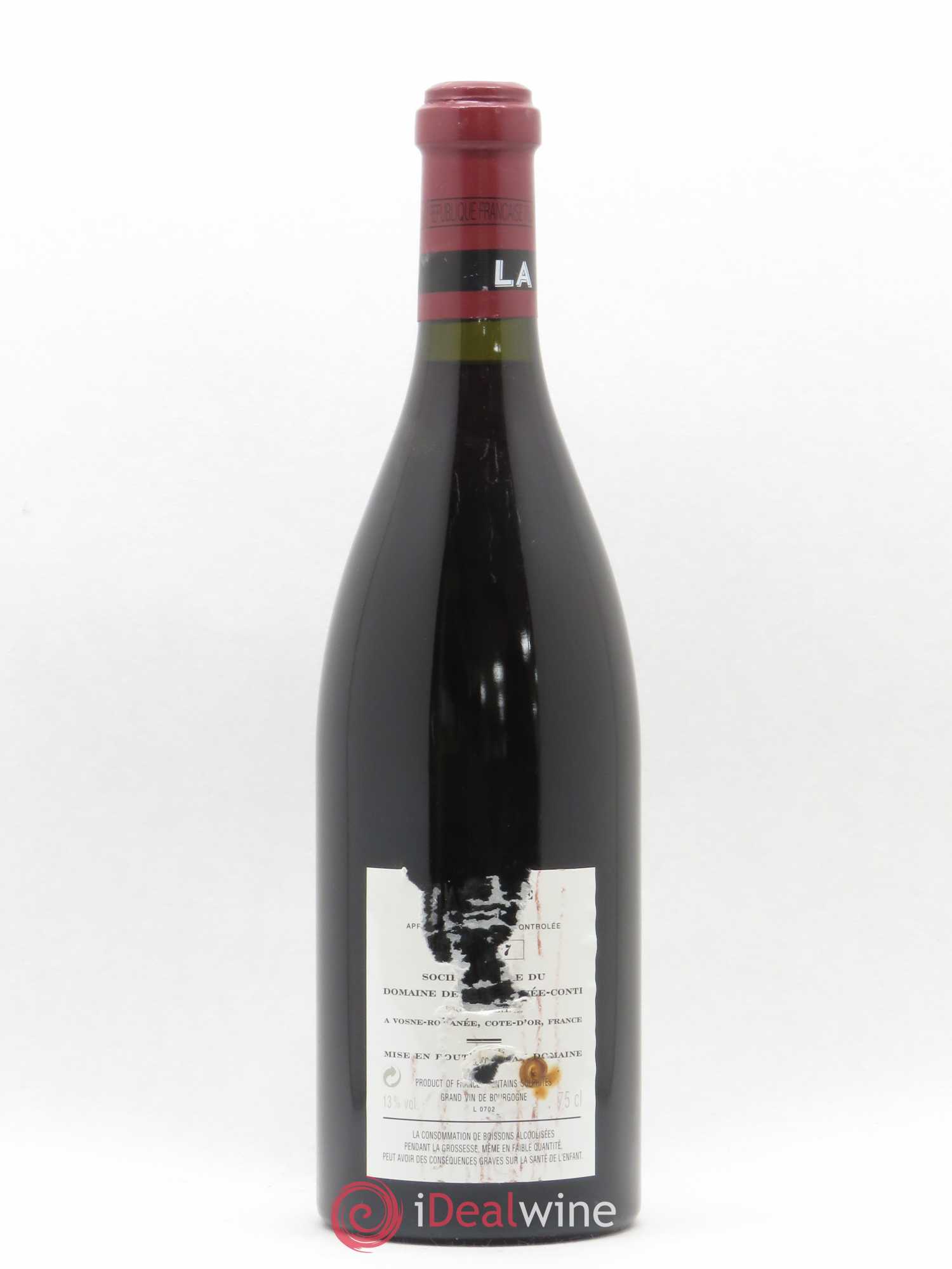 La Tâche Grand Cru Domaine de la Romanée-Conti 2007 - Lot de 1 bouteille - 1
