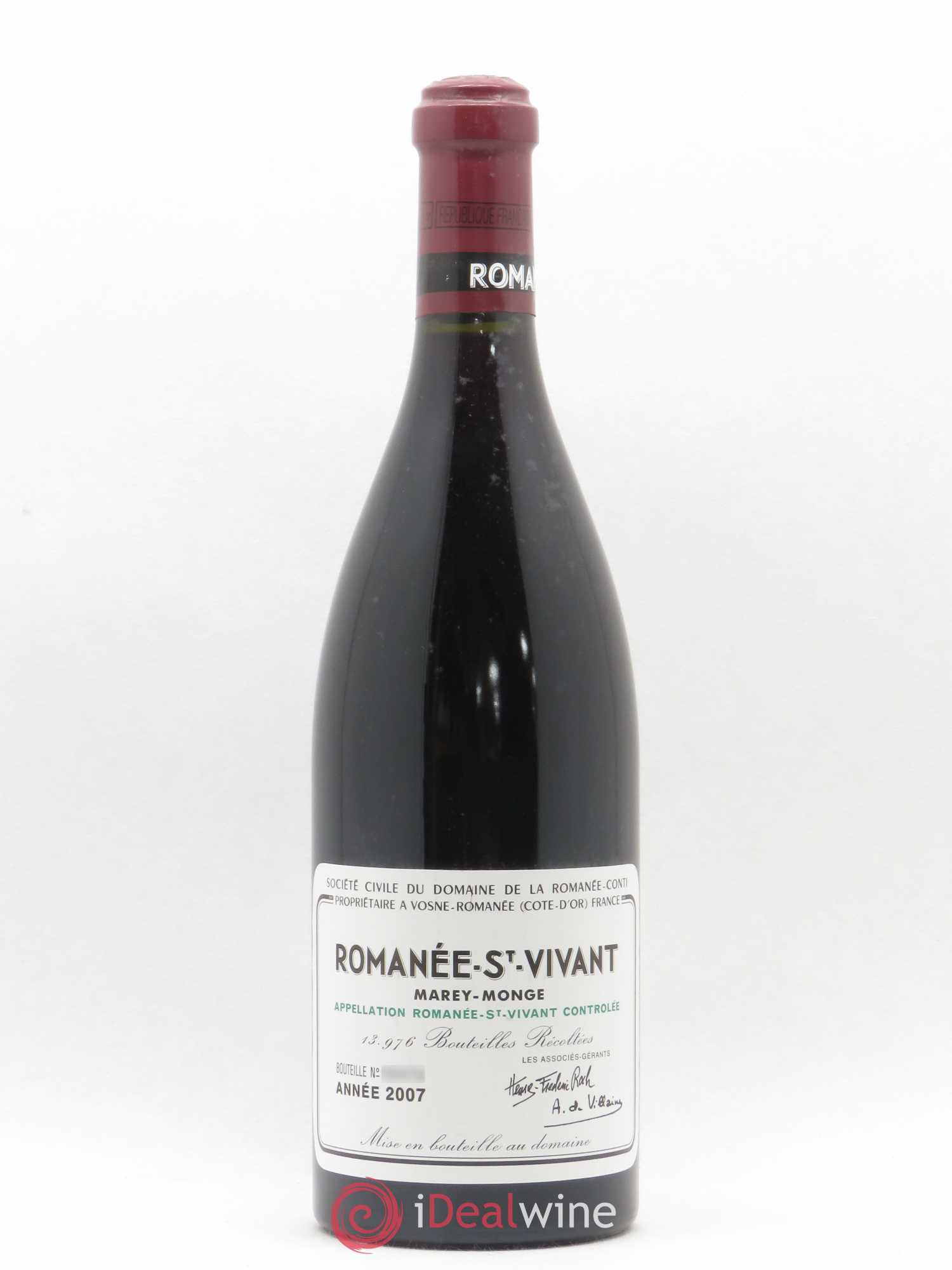 Romanée-Saint-Vivant Grand Cru Domaine de la Romanée-Conti 2007 - Lot de 1 bouteille - 0