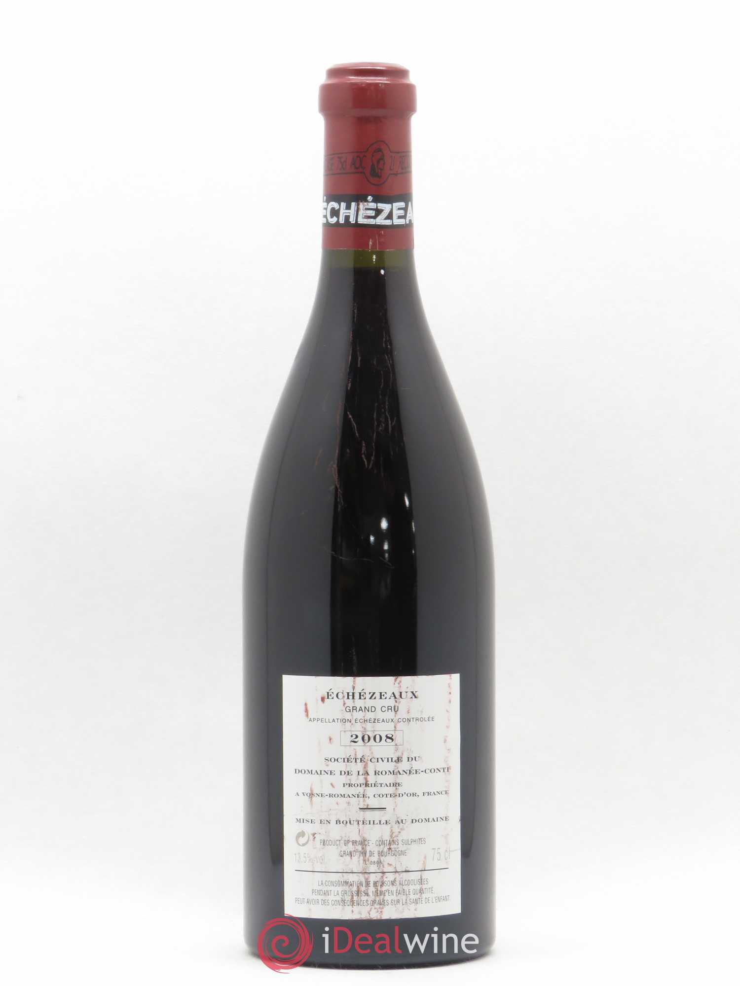 Echezeaux Grand Cru Domaine de la Romanée-Conti 2008 - Lot de 1 bouteille - 1