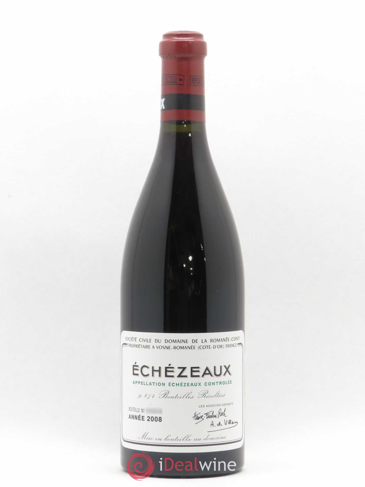 Echezeaux Grand Cru Domaine de la Romanée-Conti 2008 - Lot de 1 bouteille - 0