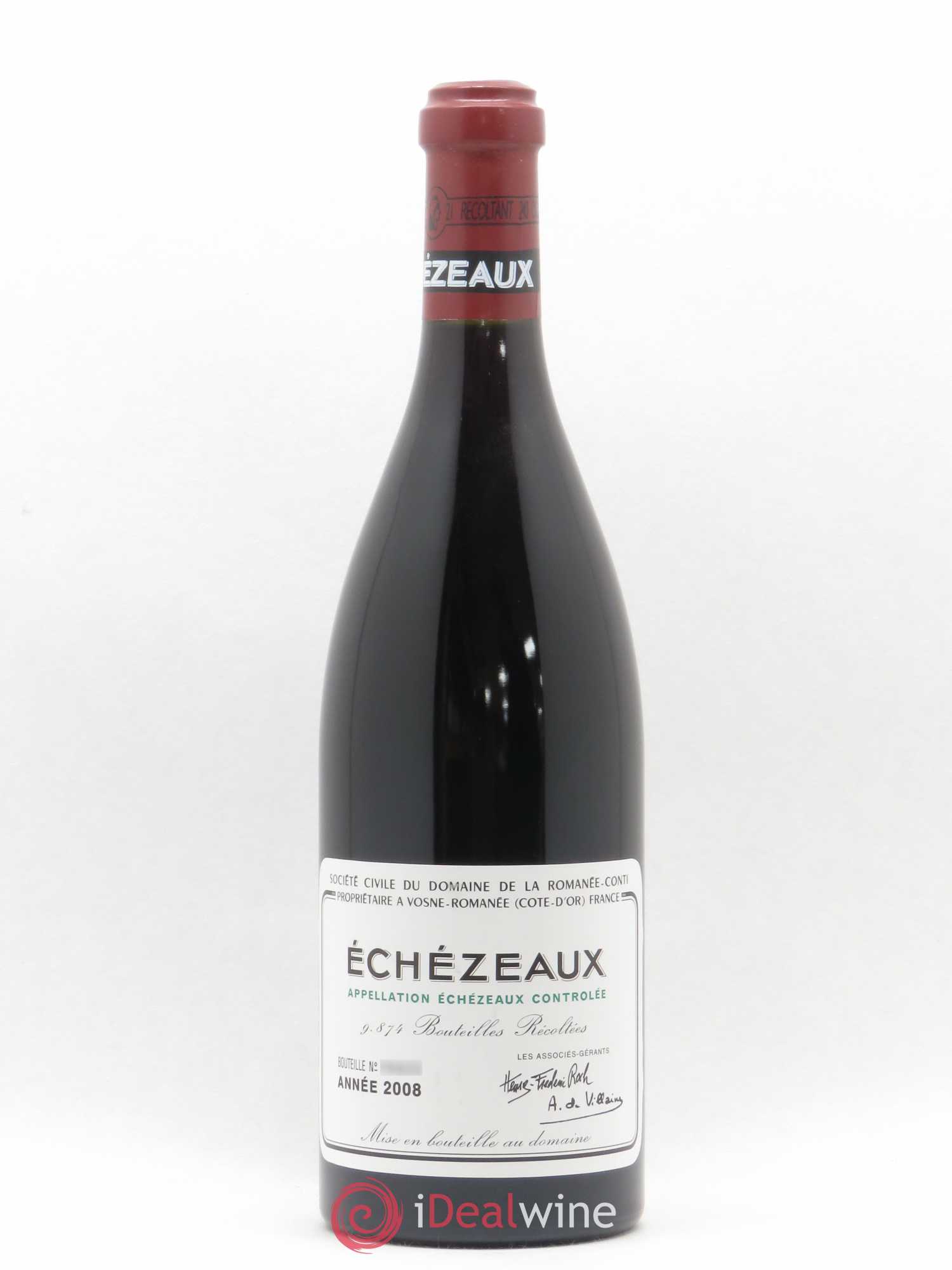 Echezeaux Grand Cru Domaine de la Romanée-Conti 2008 - Lot de 1 bouteille - 0