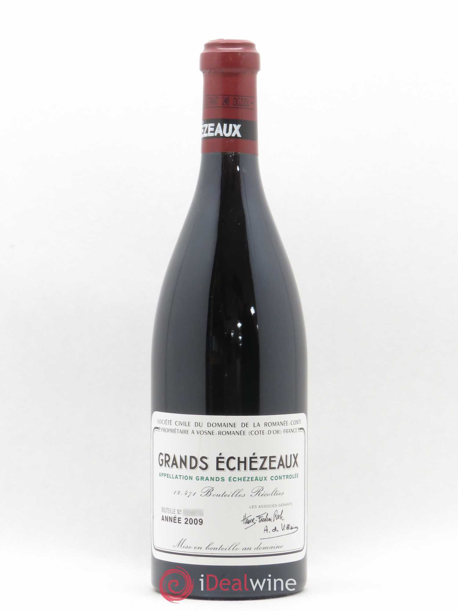 Grands-Echezeaux Grand Cru Domaine de la Romanée-Conti 2009 - Lot de 1 bouteille - 0
