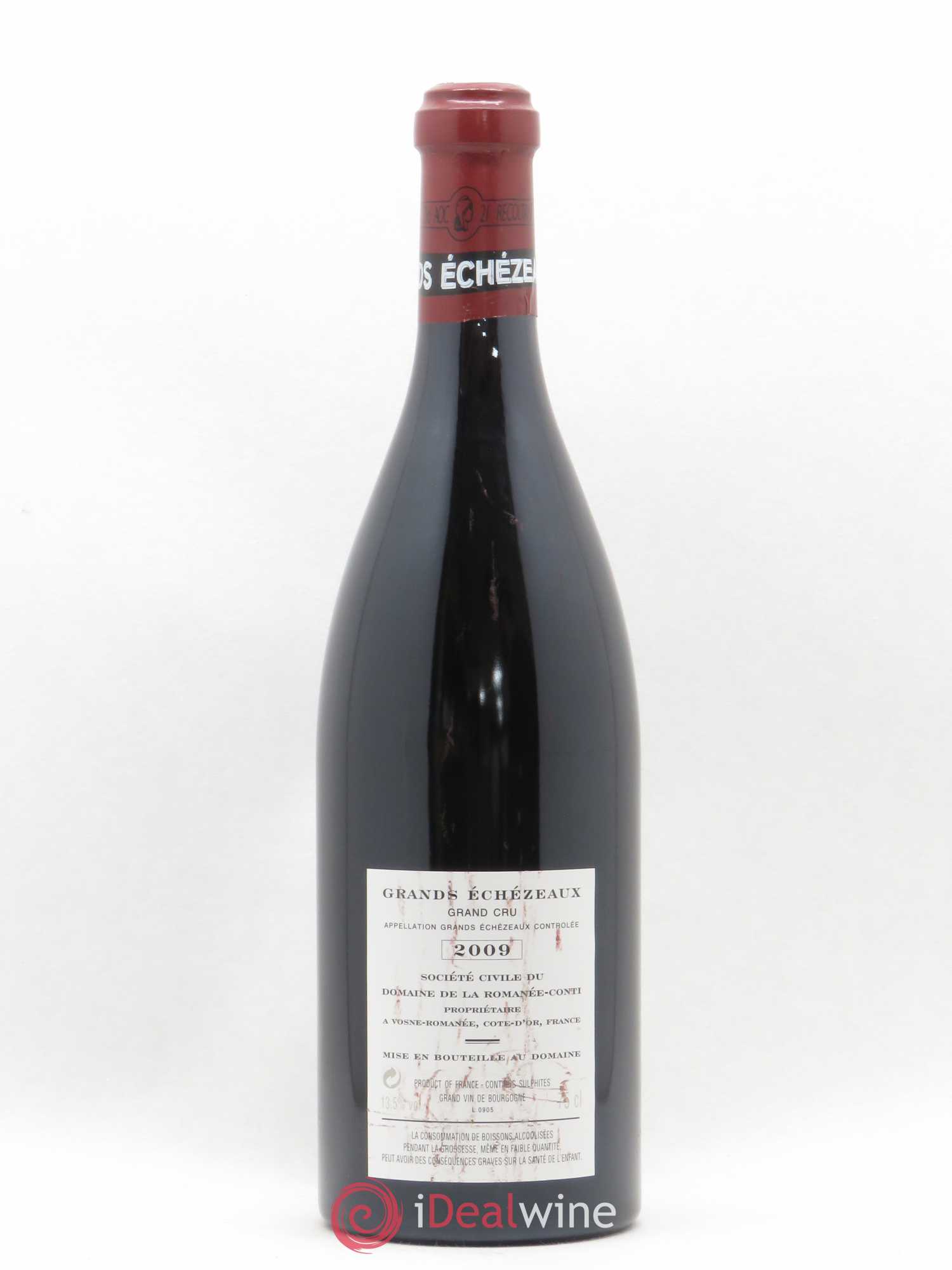 Grands-Echezeaux Grand Cru Domaine de la Romanée-Conti 2009 - Lot de 1 bouteille - 1